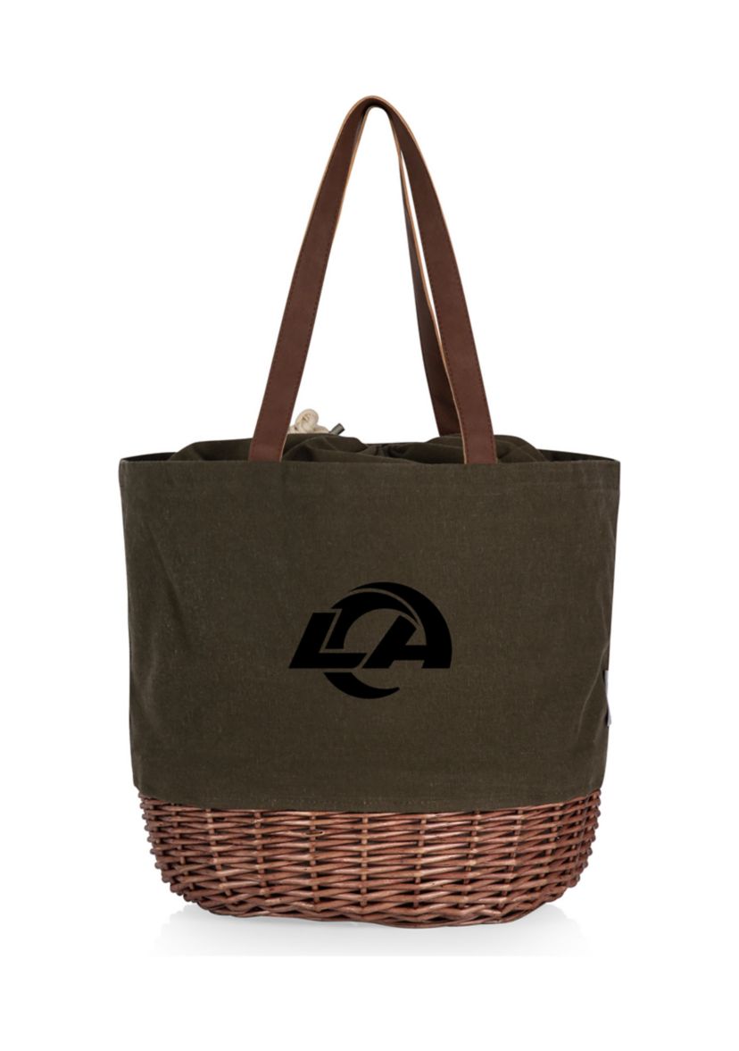 NFL Los Angeles Rams Coronado Canvas and Willow Basket Tote