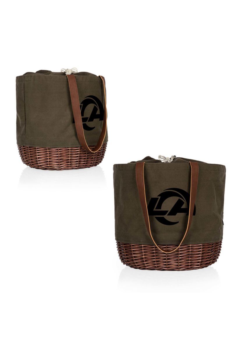 NFL Los Angeles Rams Coronado Canvas and Willow Basket Tote