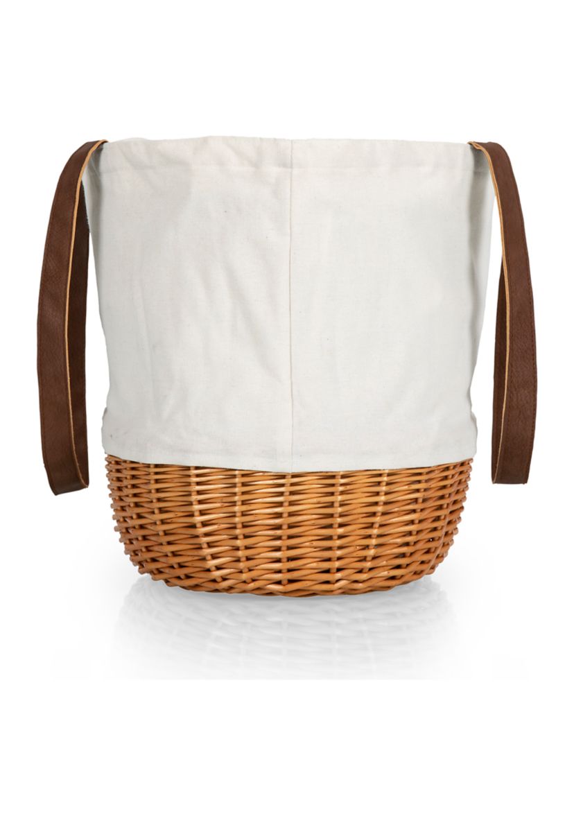 Coronado Canvas and Willow Basket Tote