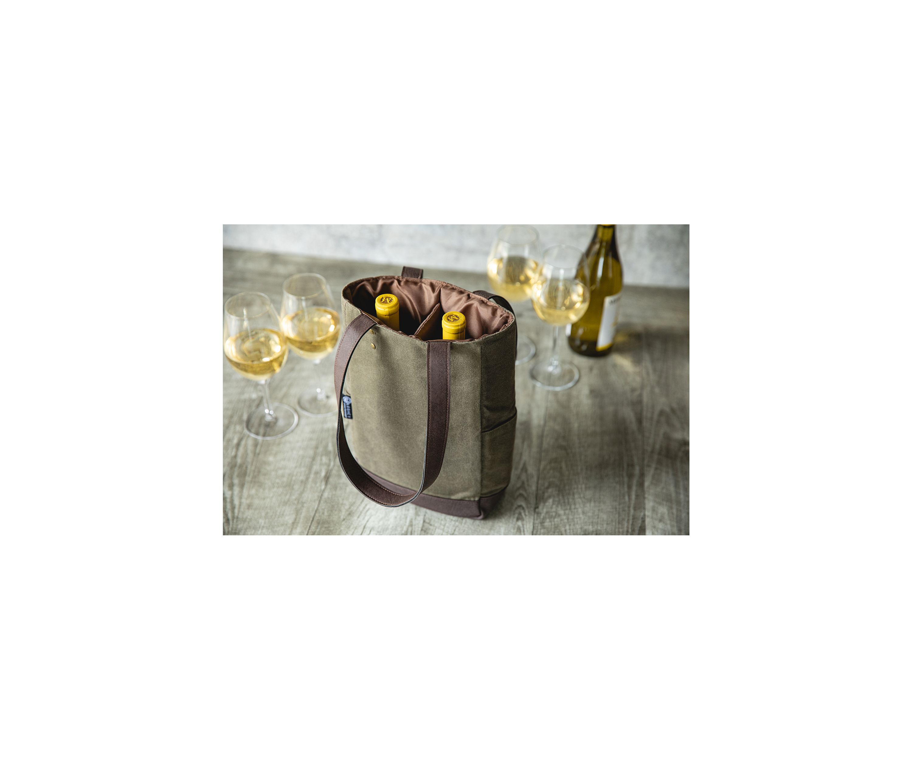 2 Bottle Insulated Wine Cooler Bag 