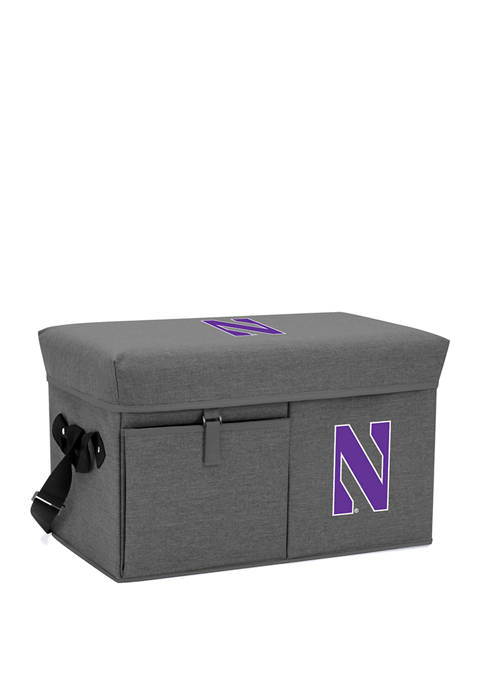 Picnic Time NCAA Northwestern Wildcats Ottoman Portable Cooler