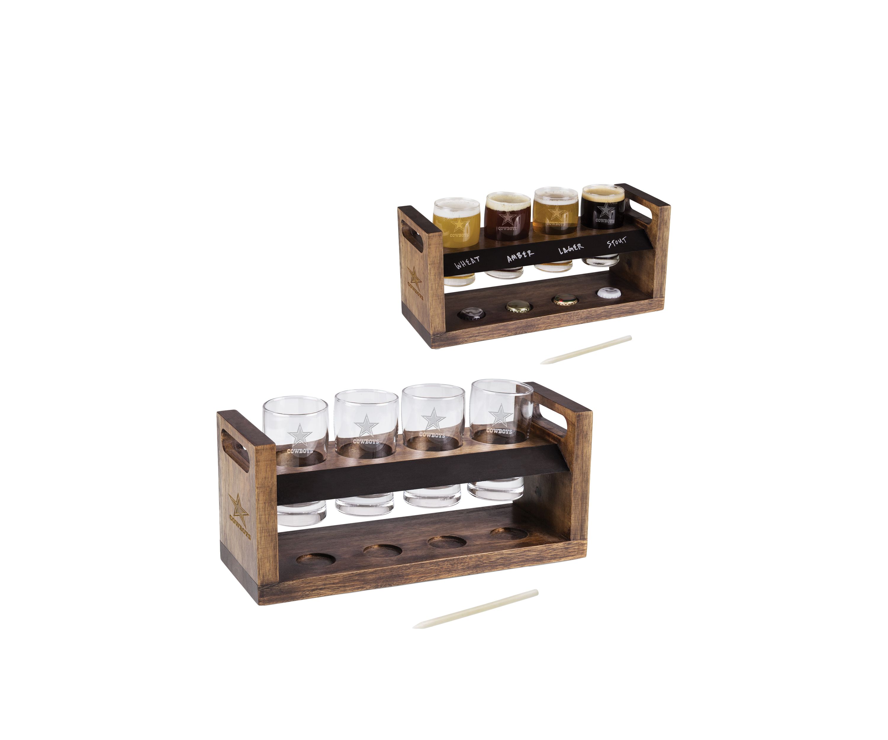 NFL Dallas Cowboys Craft Beer Flight Beverage Sampler