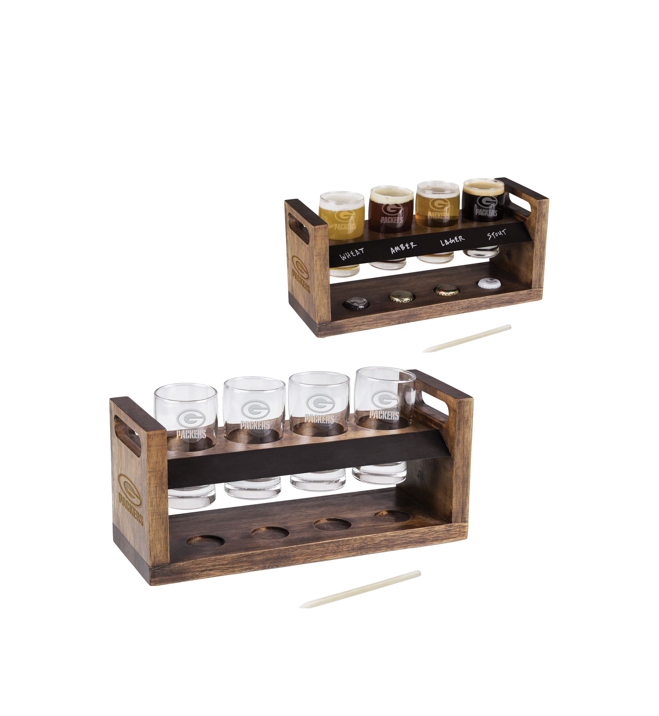NFL Green Bay Packers Craft Beer Flight Beverage Sampler