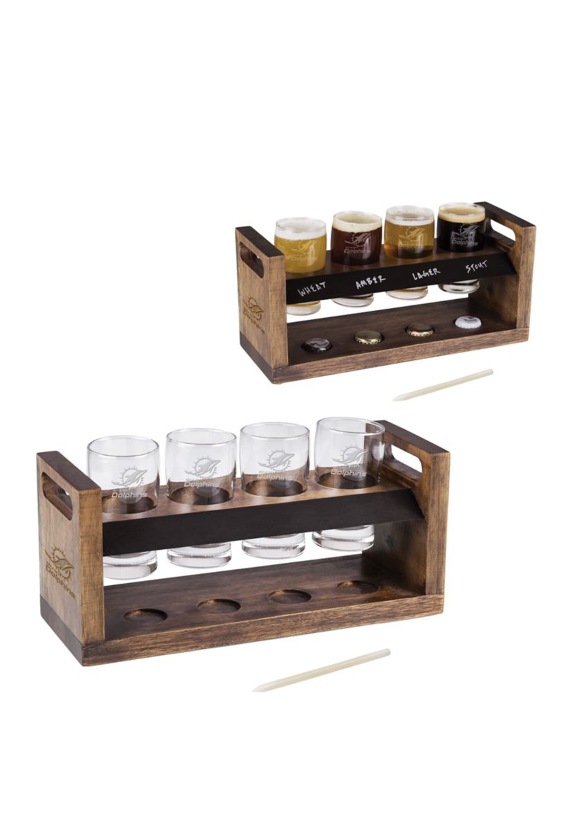 NFL Miami Dolphins Craft Beer Flight Beverage Sampler