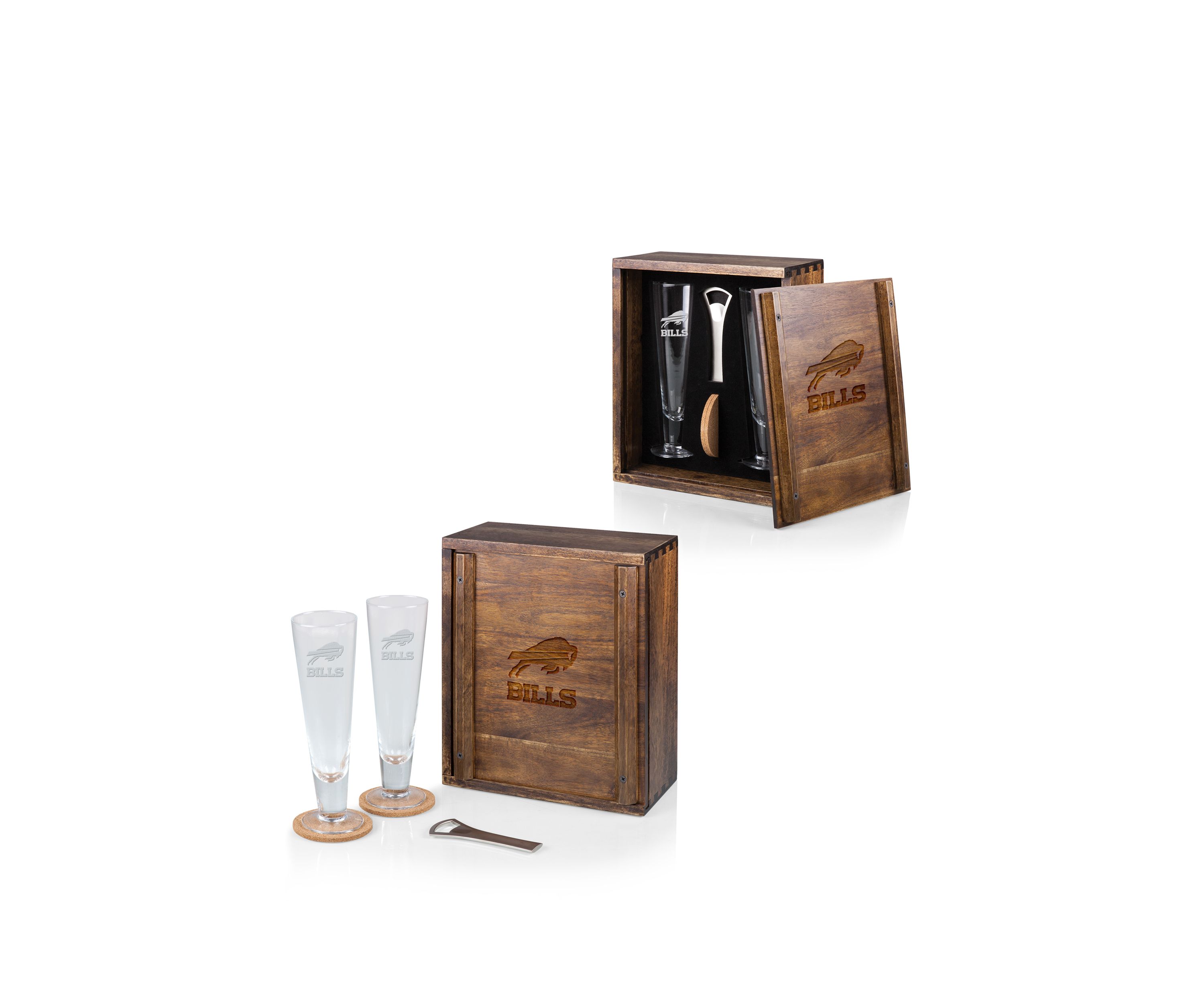 NFL Buffalo Bills Pilsner Beer Glass Gift Set