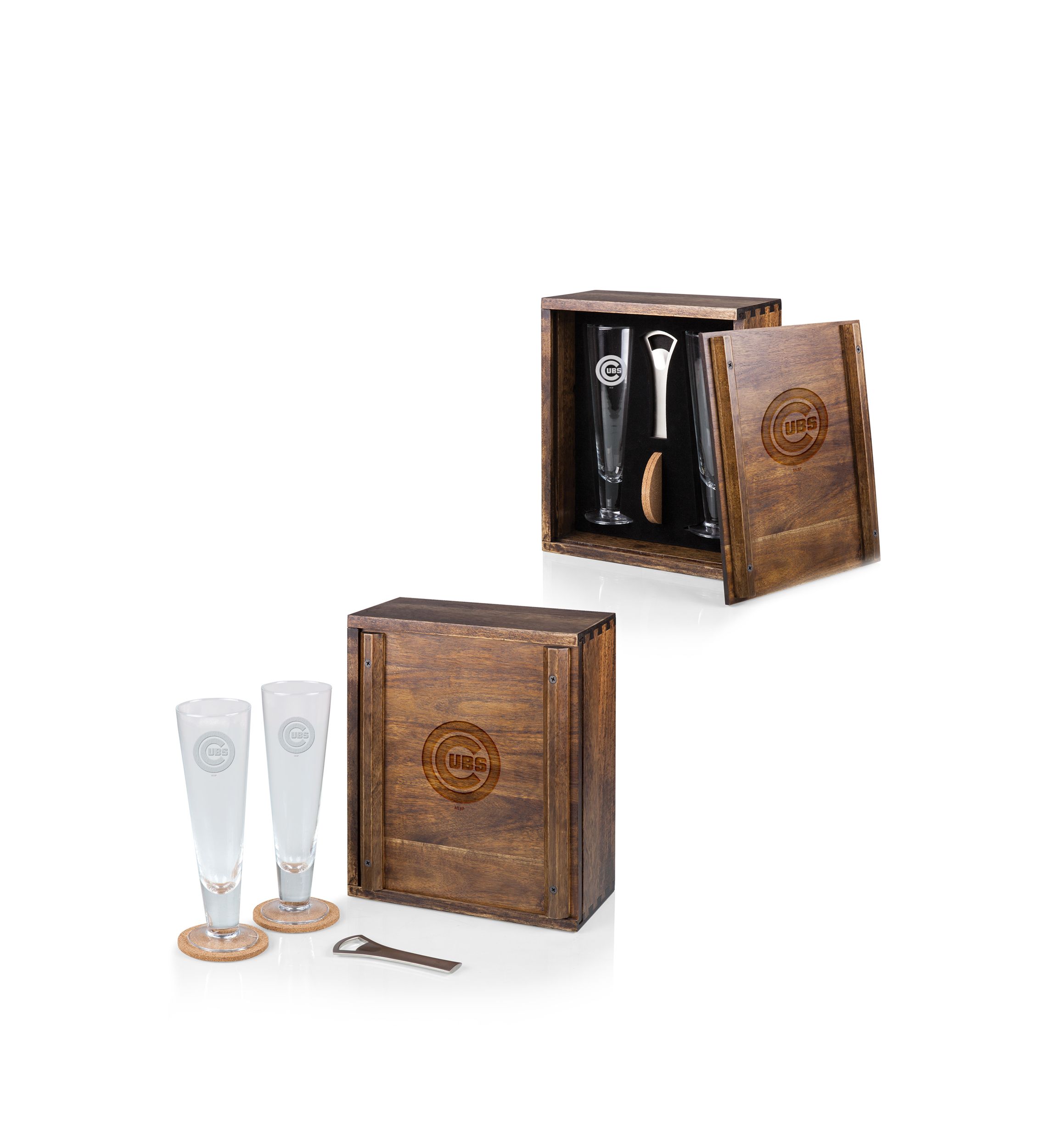 MLB Chicago Cubs Pilsner Beer Glass Gift Set