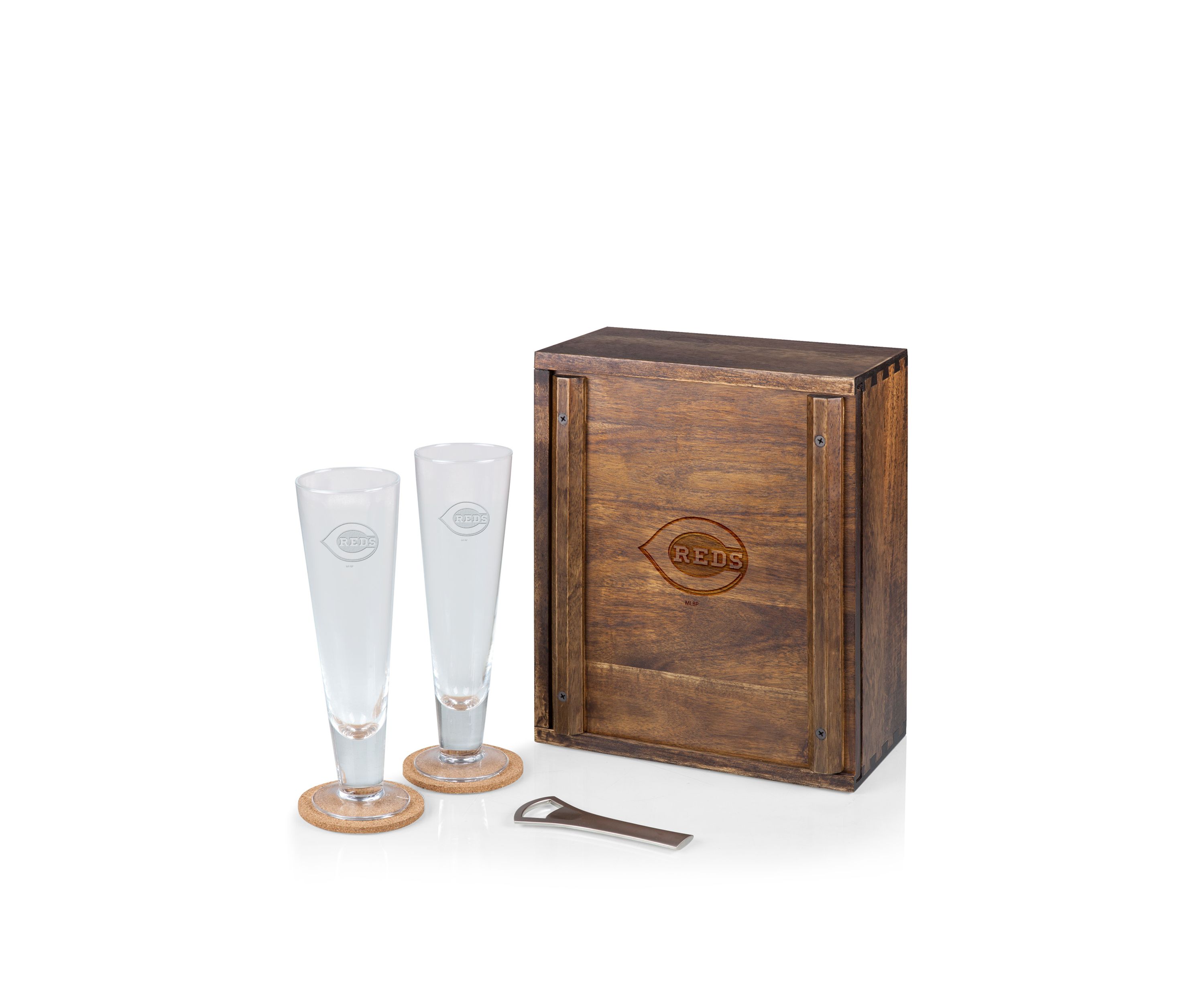 MLB Cincinnati Reds Pilsner Beer Glass Gift Set