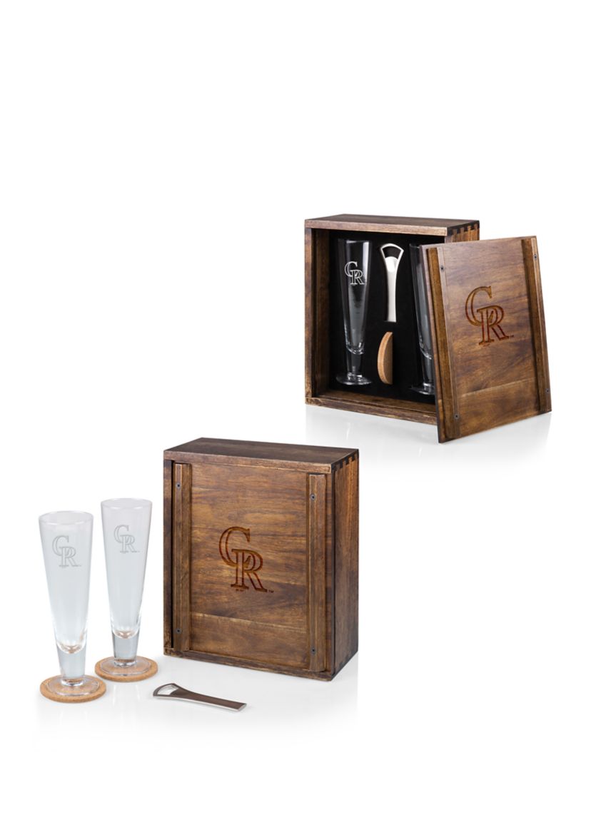 MLB Colorado Rockies Pilsner Beer Glass Gift Set