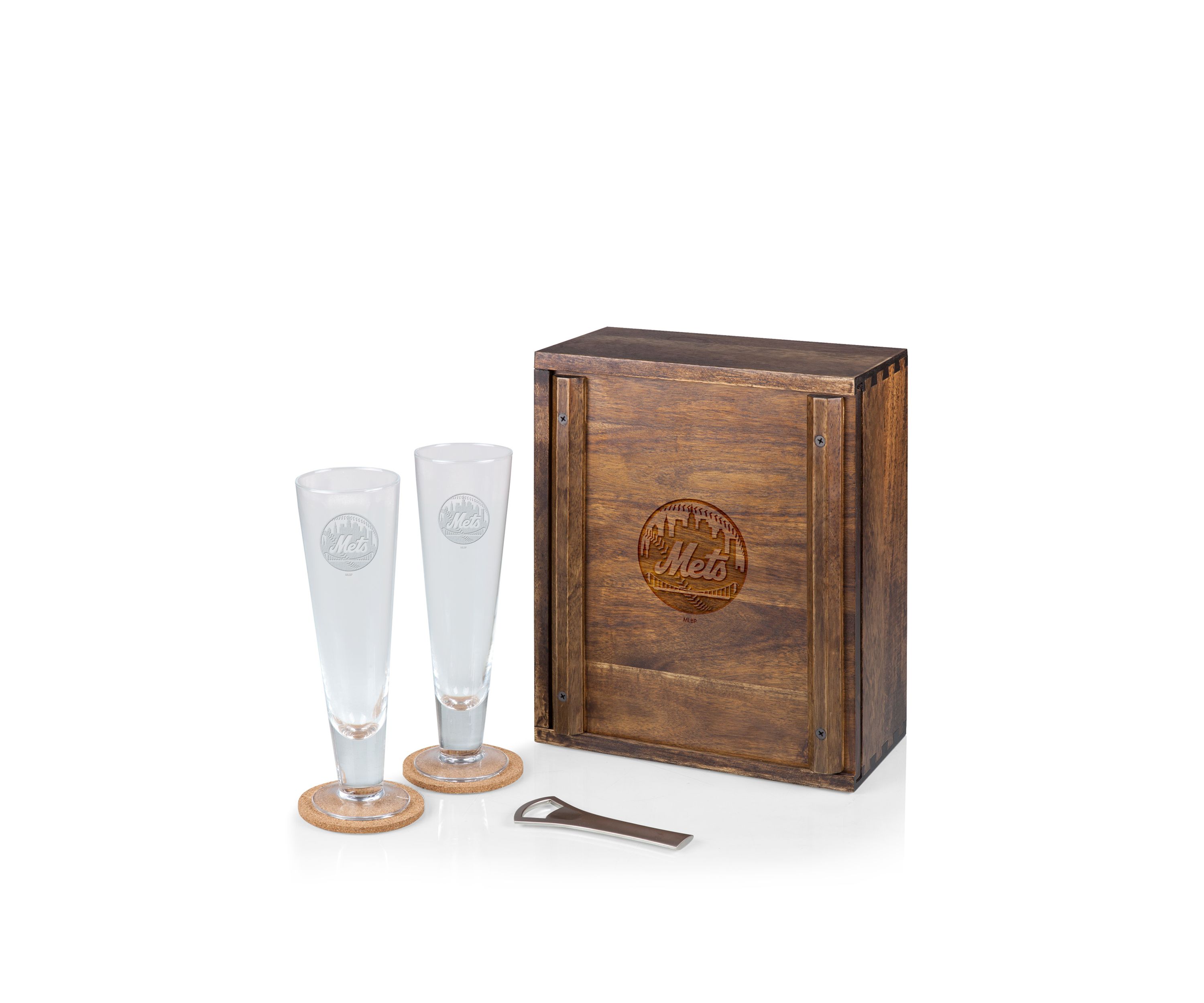 MLB New York Mets Pilsner Beer Glass Gift Set
