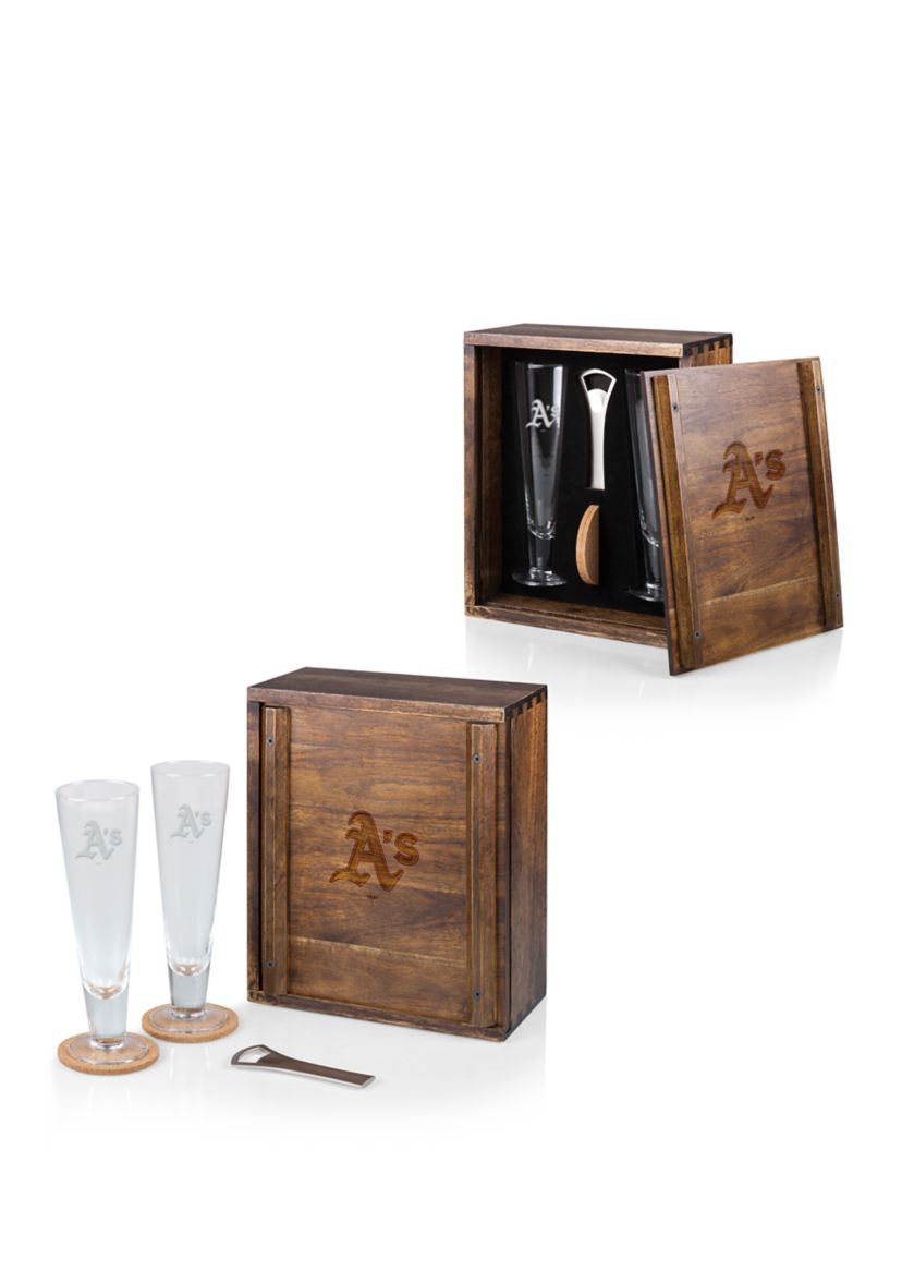 MLB Oakland Athletics Pilsner Beer Glass Gift Set