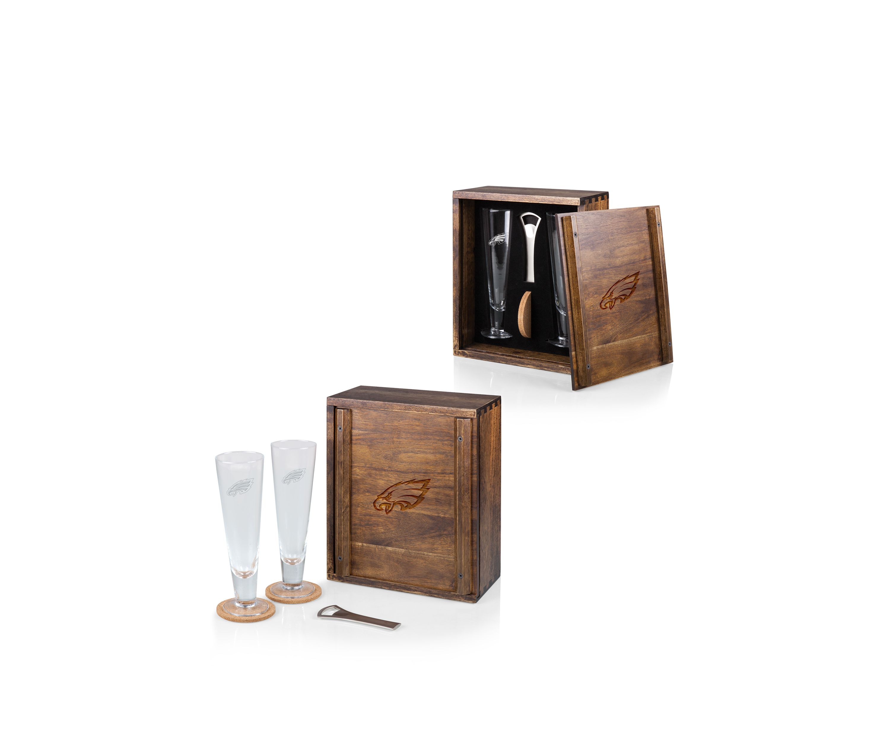 NFL Philadelphia Eagles Pilsner Beer Glass Gift Set