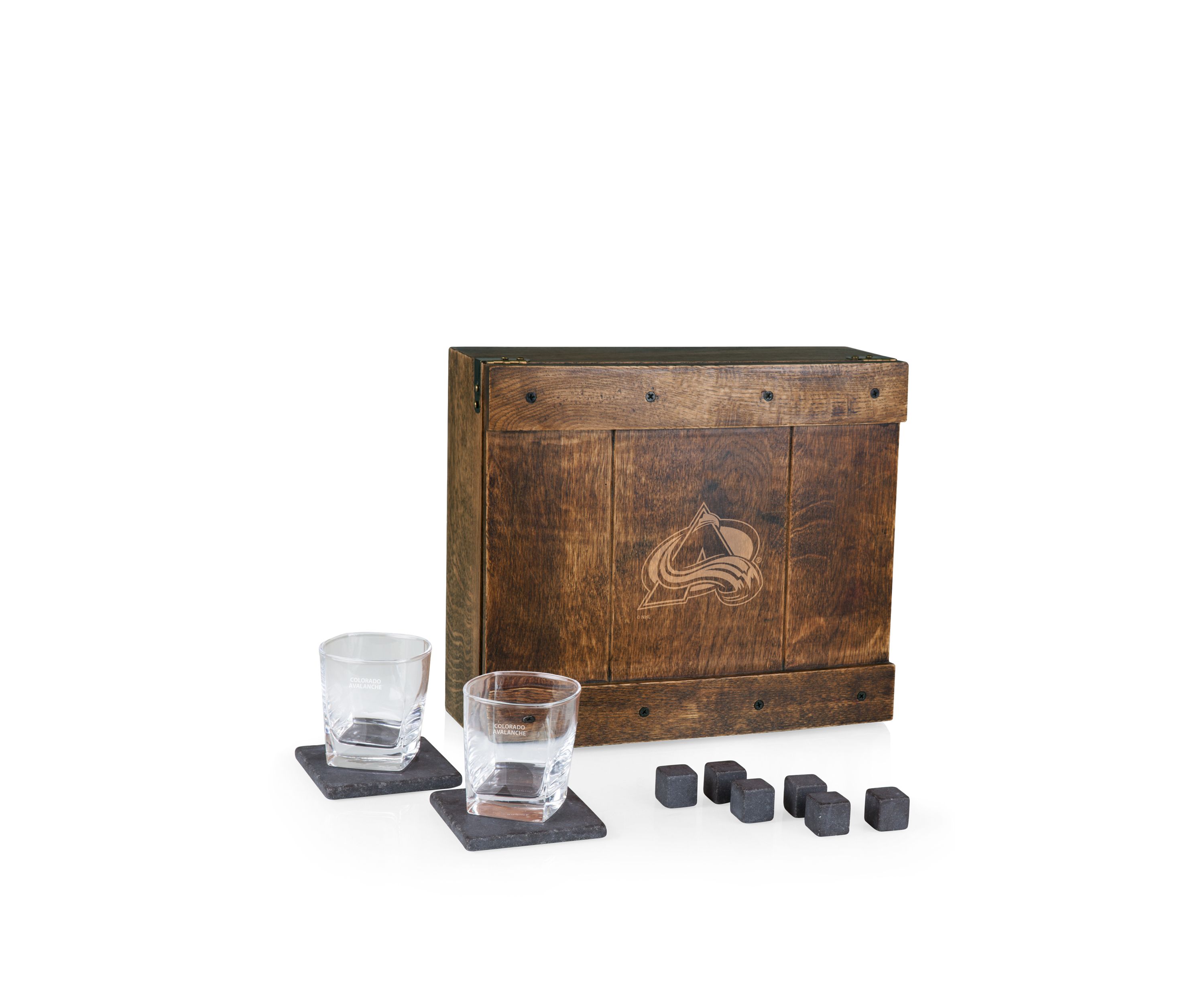 NHL Colorado Avalanche Whiskey Box Gift Set