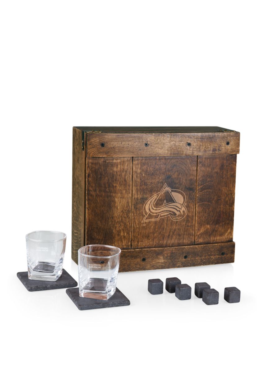 NHL Colorado Avalanche Whiskey Box Gift Set