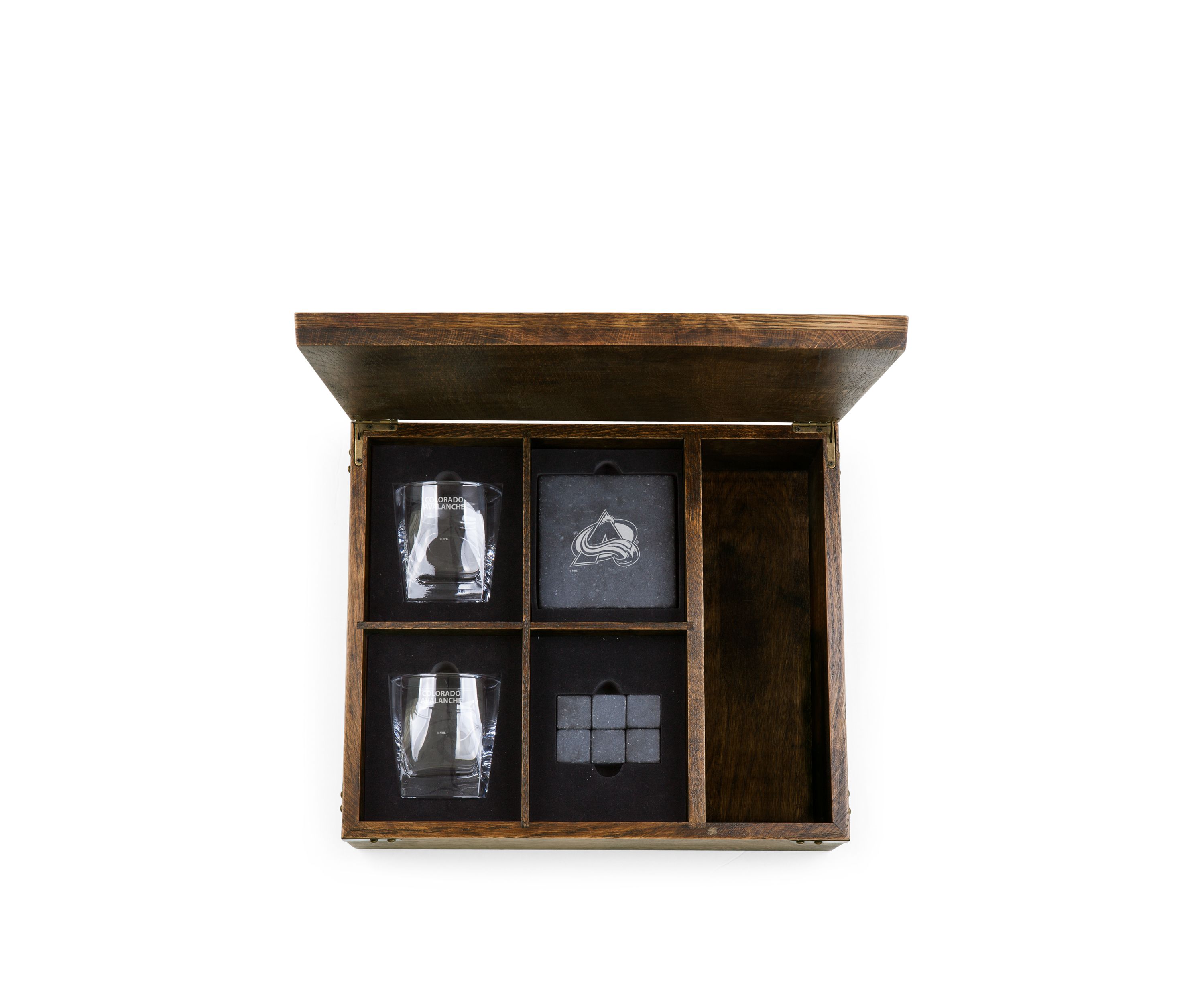 NHL Colorado Avalanche Whiskey Box Gift Set