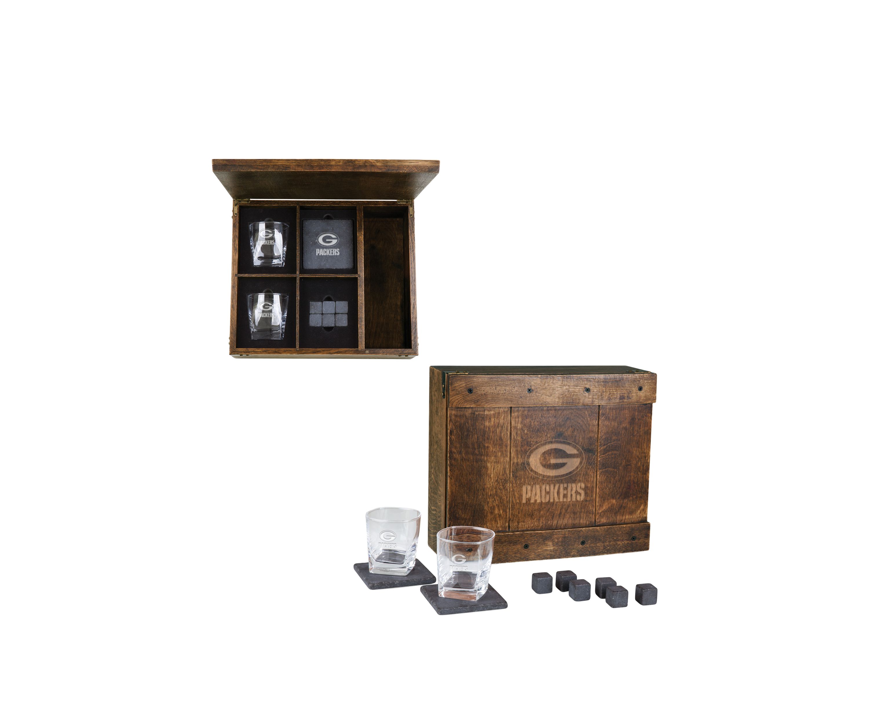 NFL Green Bay Packers Whiskey Box Gift Set