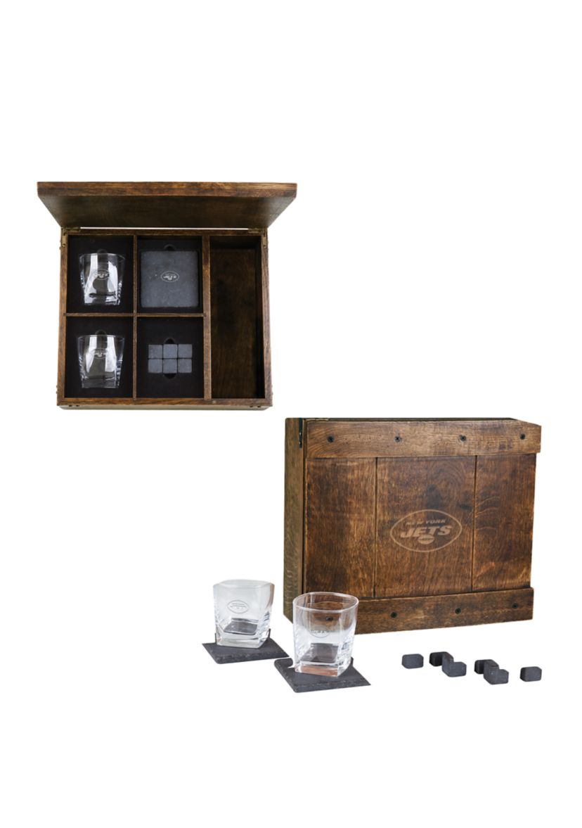 NFL New York Jets Whiskey Box Gift Set