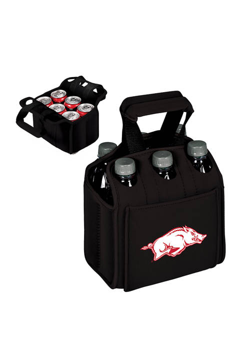 TOSCANA NCAA Arkansas Razorbacks Six Pack Beverage Carrier