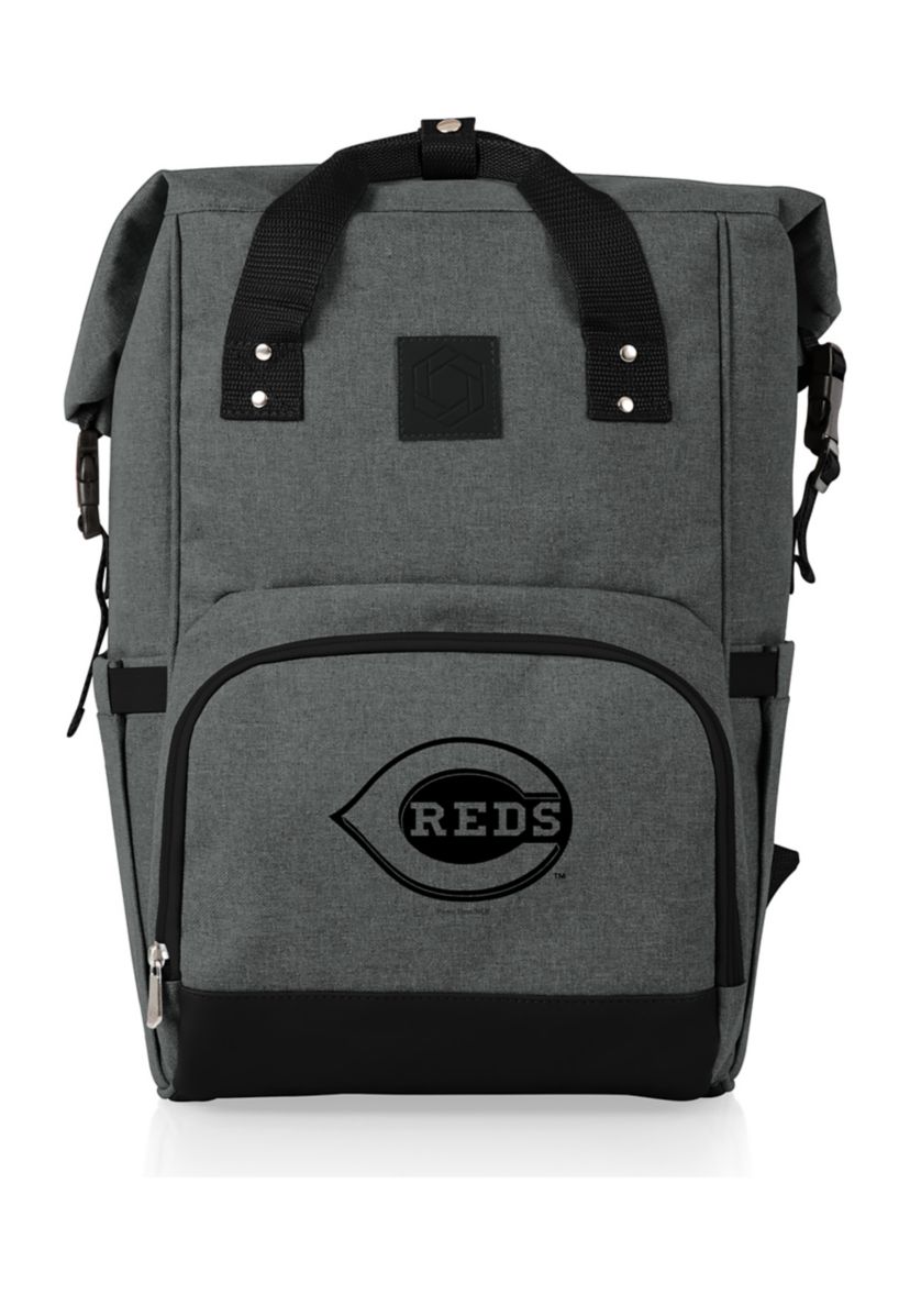 MLB Cincinnati Reds On The Go Roll-Top Cooler Backpack