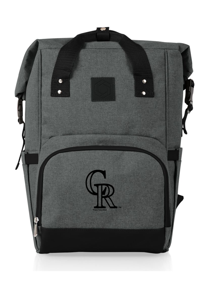 MLB Colorado Rockies On The Go Roll-Top Cooler Backpack