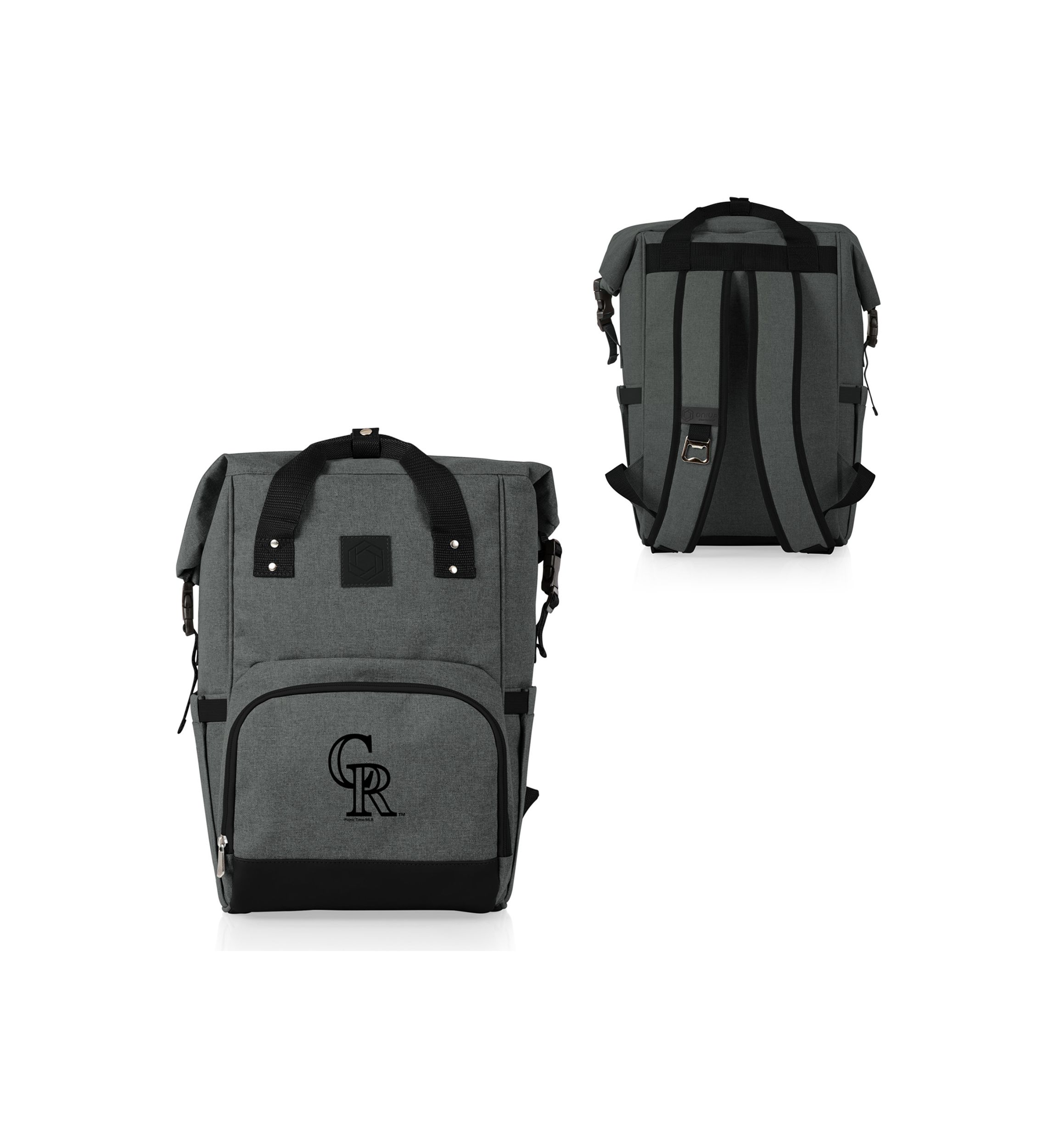 MLB Colorado Rockies On The Go Roll-Top Cooler Backpack