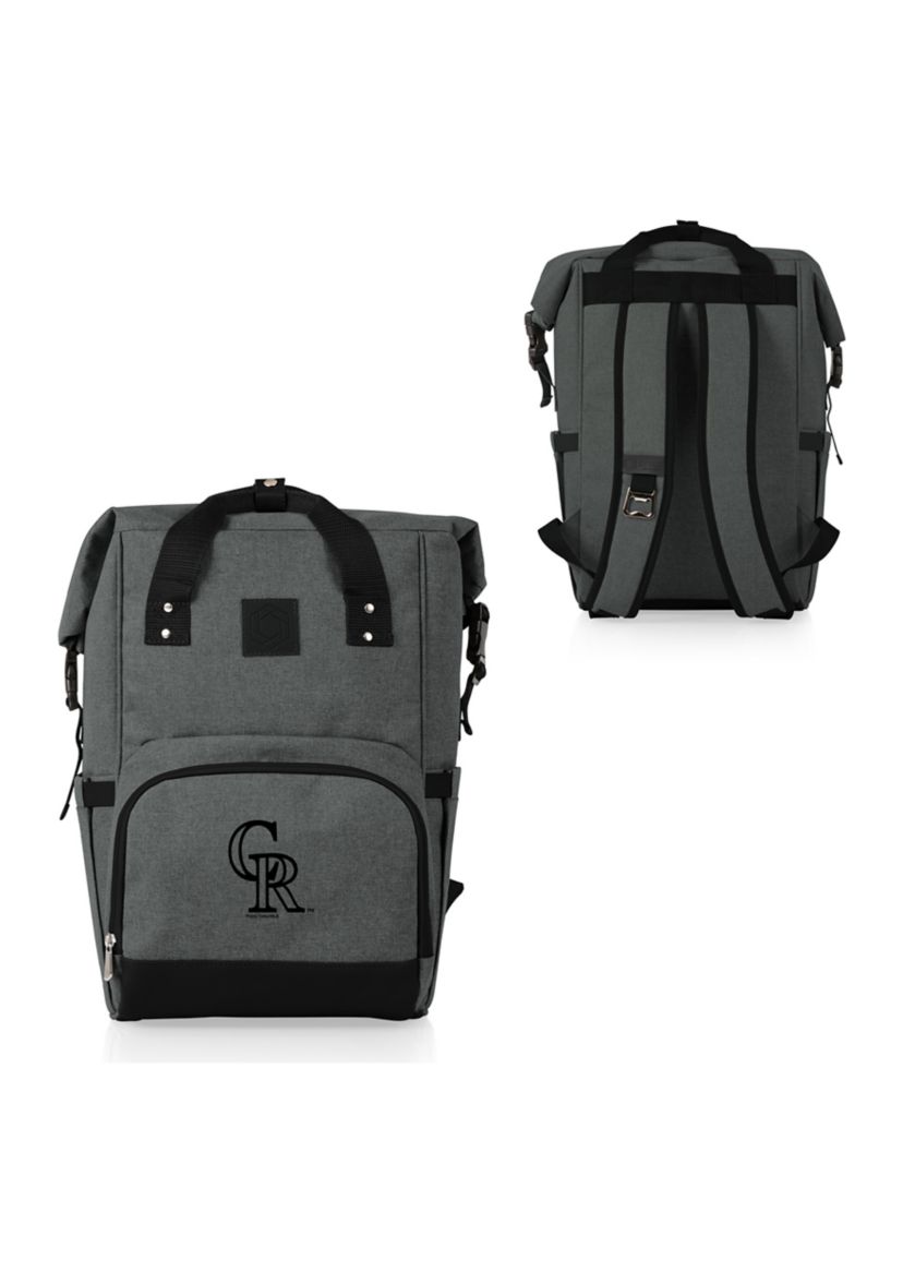 MLB Colorado Rockies On The Go Roll-Top Cooler Backpack