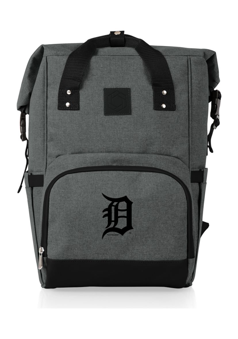 MLB Detroit Tigers On The Go Roll-Top Cooler Backpack