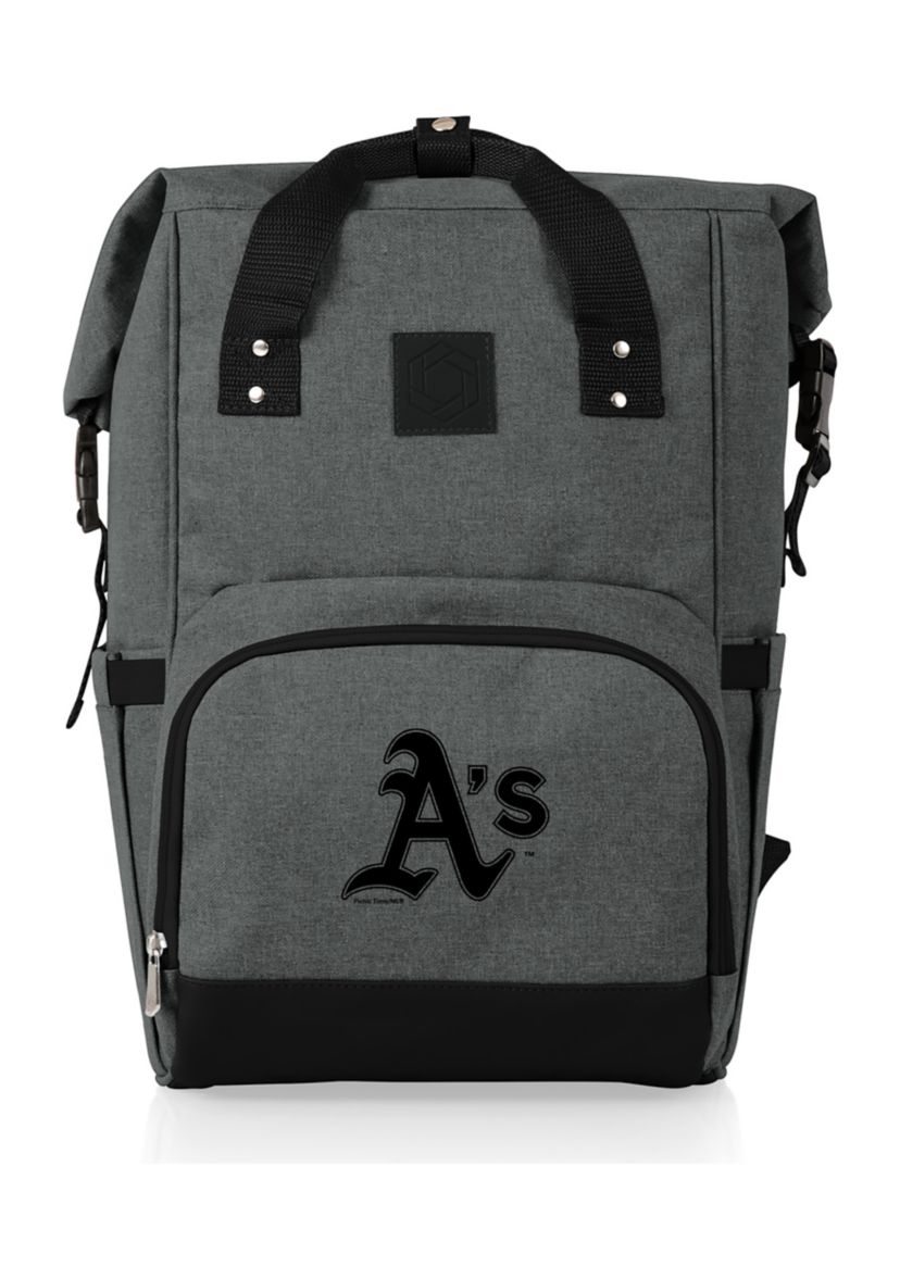MLB Oakland Athletics On The Go Roll-Top Cooler Backpack