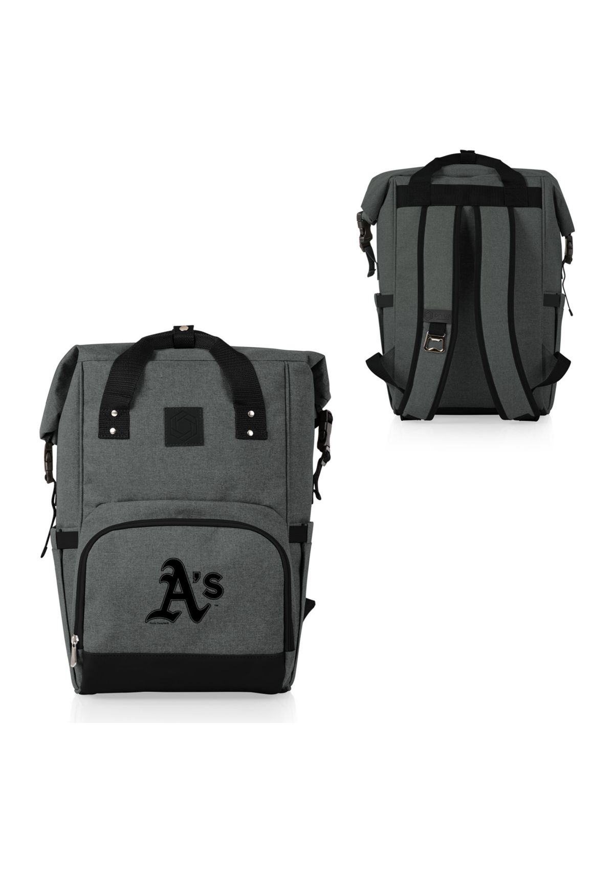 MLB Oakland Athletics On The Go Roll-Top Cooler Backpack