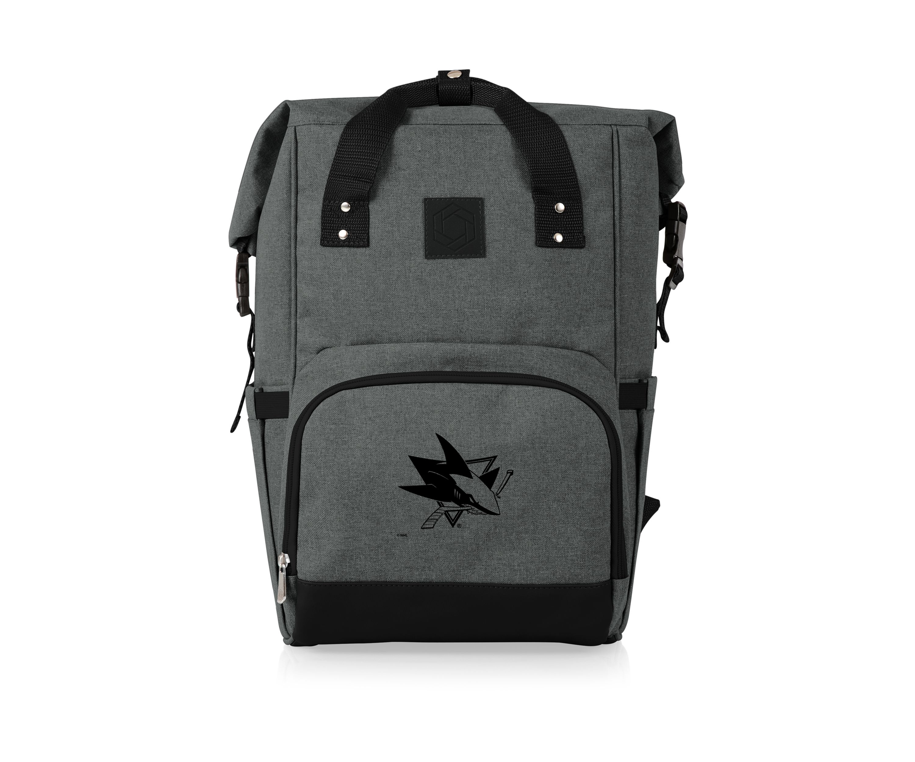 NHL San Jose Sharks On The Go Roll-Top Cooler Backpack