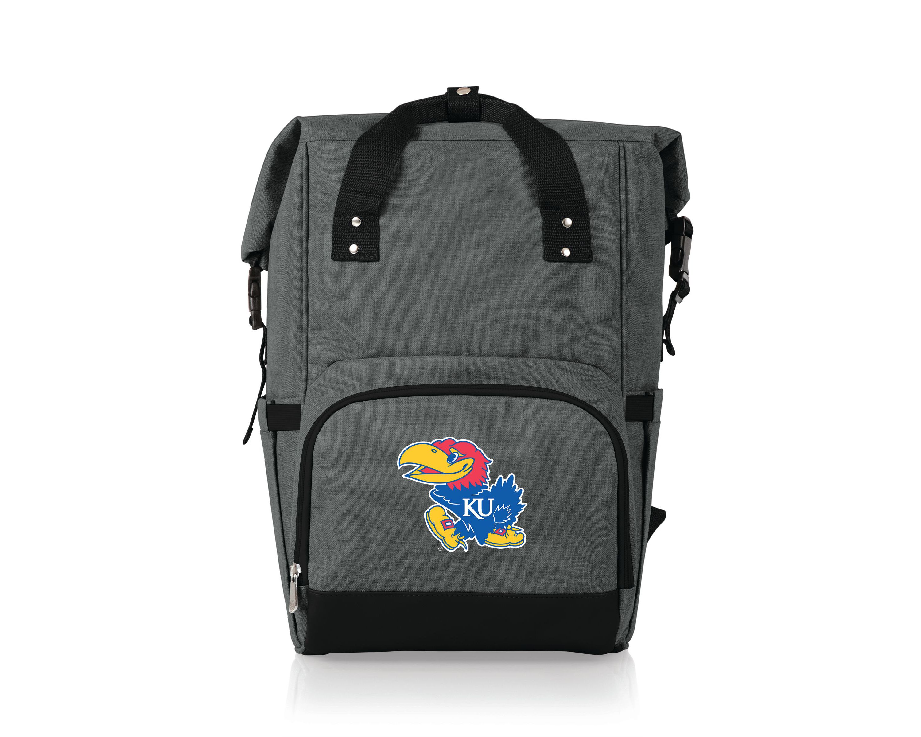NCAA Kansas Jayhawks On The Go Roll Top Cooler Backpack