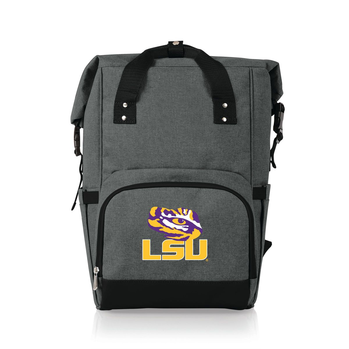 NCAA LSU Tigers On The Go Roll Top Cooler Backpack