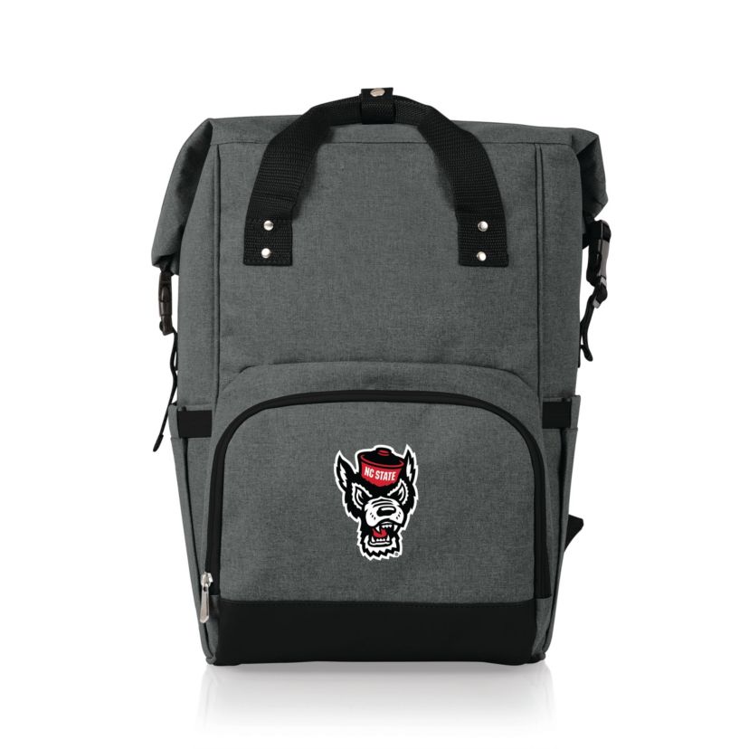 NCAA NC State Wolfpack On The Go Roll Top Cooler Backpack