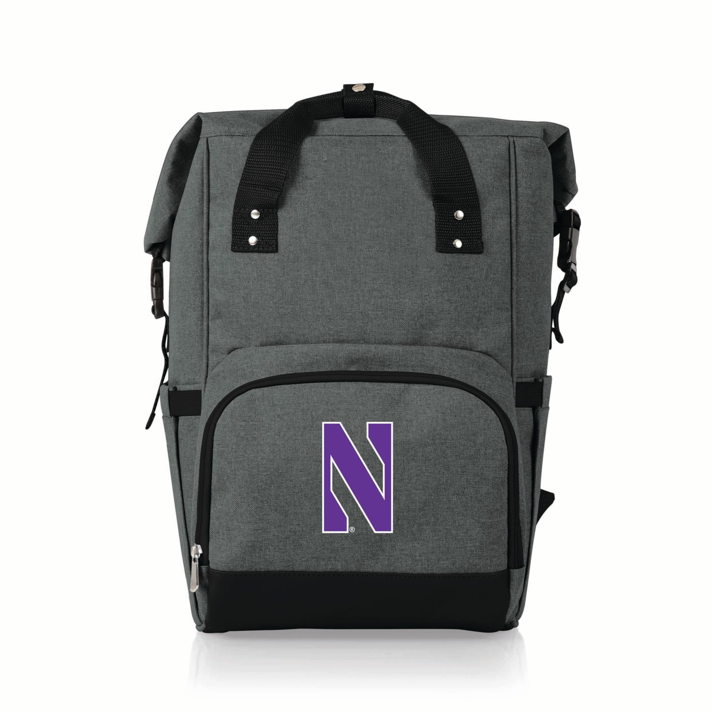 NCAA Northwestern Wildcats On The Go Roll Top Cooler Backpack
