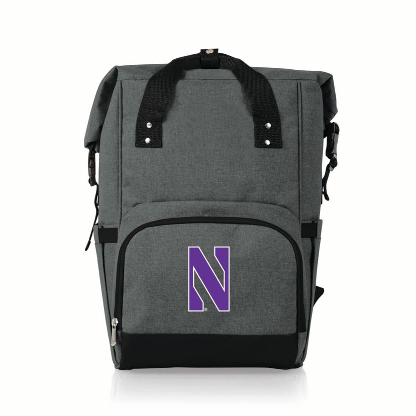 NCAA Northwestern Wildcats On The Go Roll Top Cooler Backpack