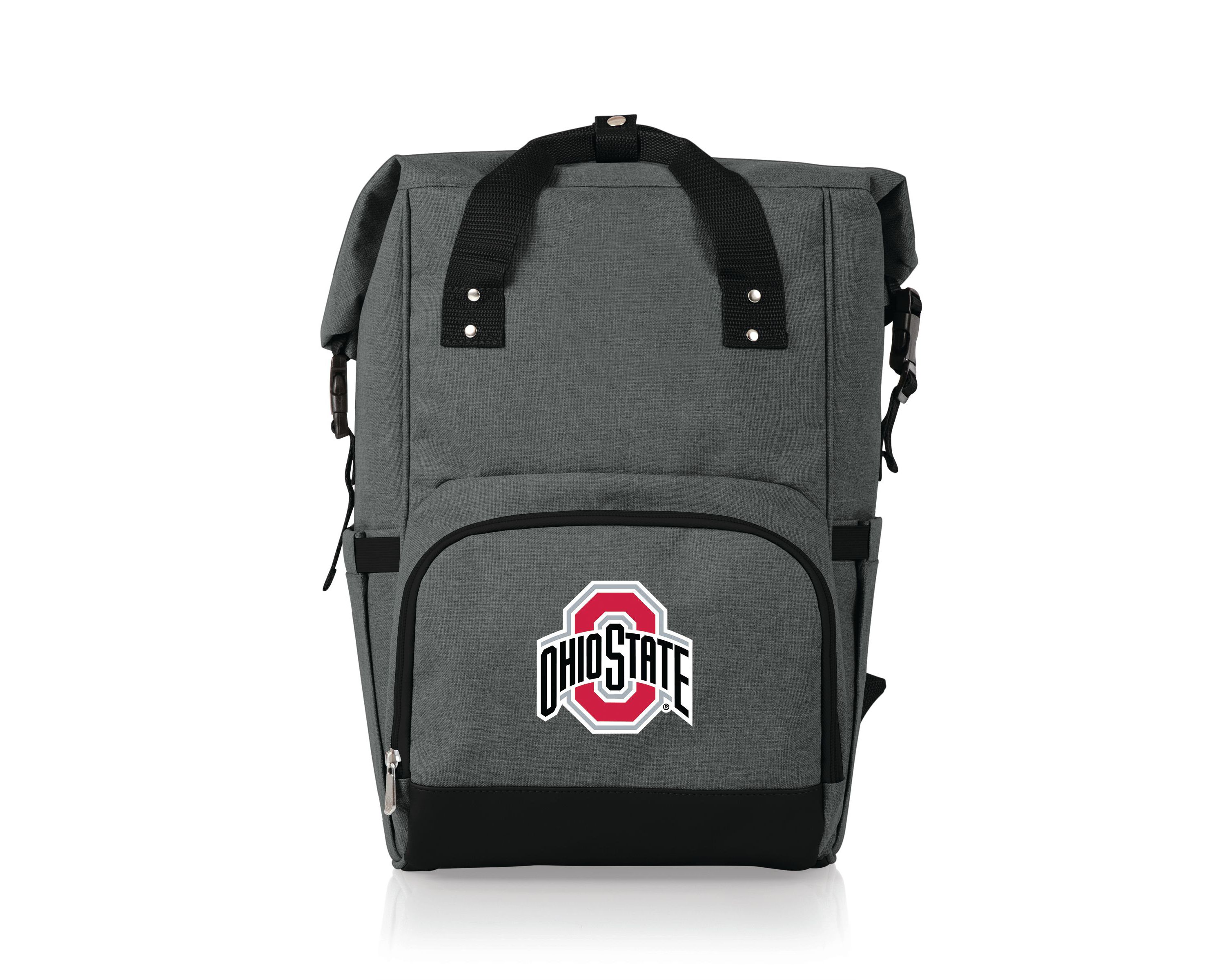 NCAA Ohio State Buckeyes On The Go Roll Top Cooler Backpack