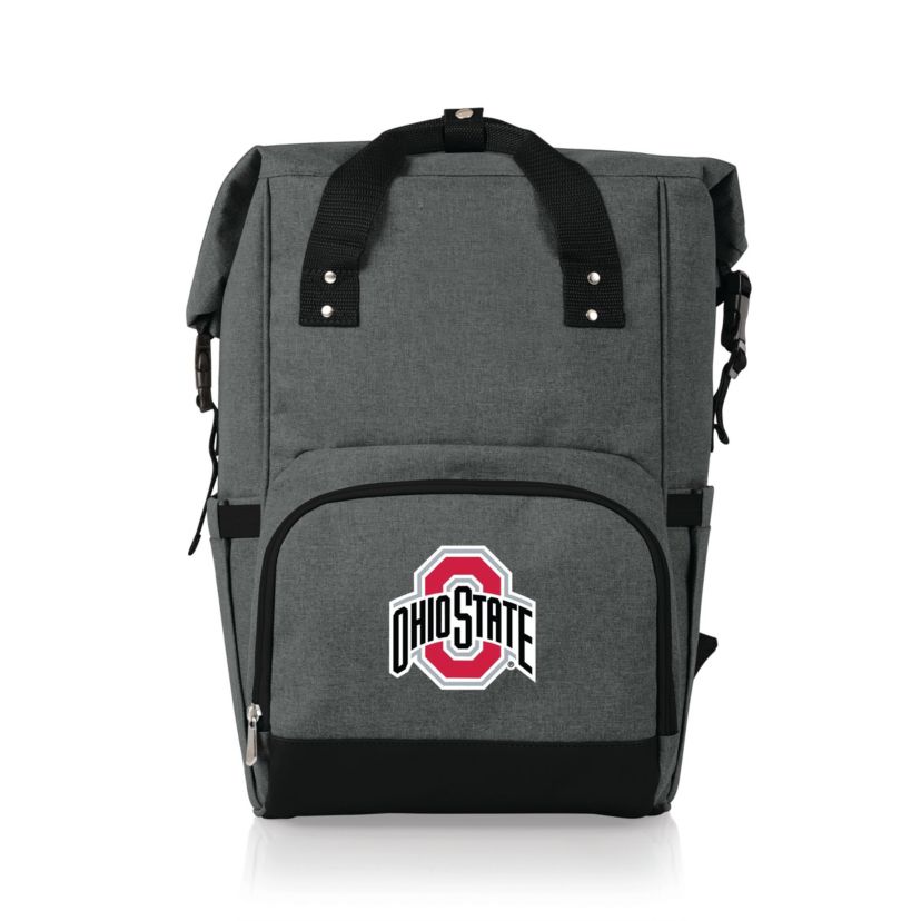 NCAA Ohio State Buckeyes On The Go Roll Top Cooler Backpack