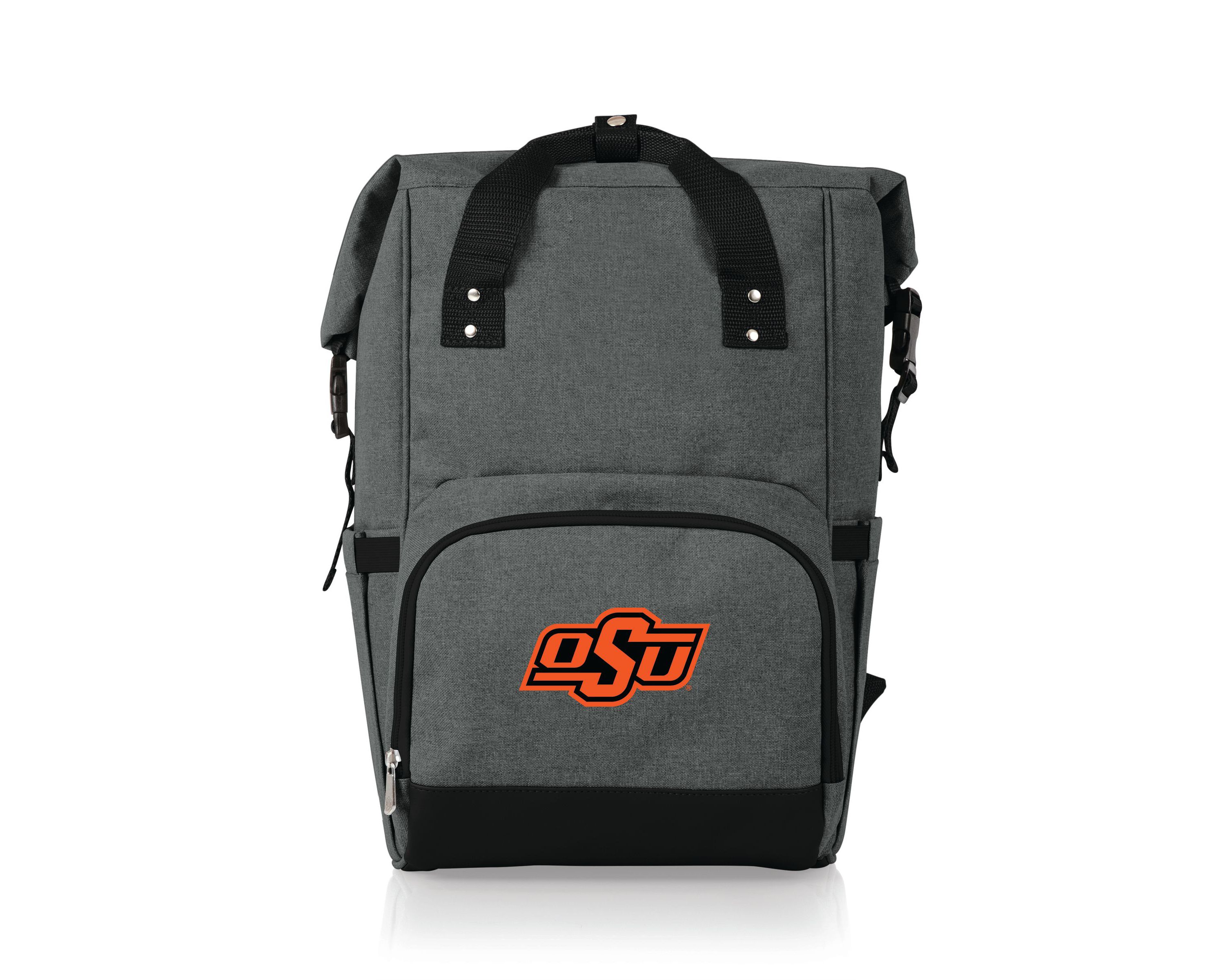 NCAA Oklahoma State Cowboys On The Go Roll Top Cooler Backpack