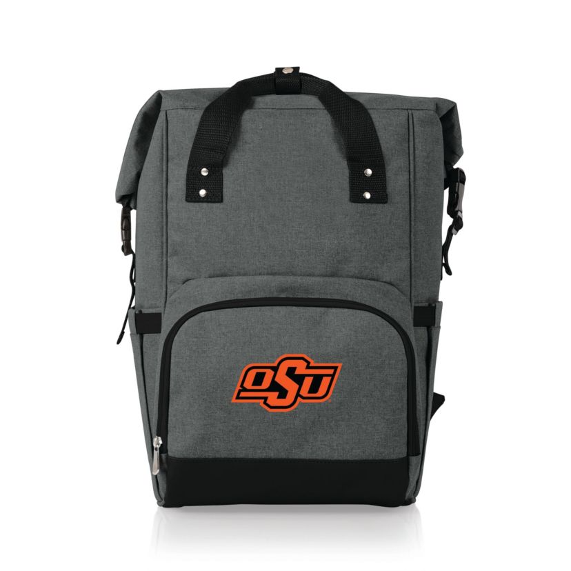 NCAA Oklahoma State Cowboys On The Go Roll Top Cooler Backpack