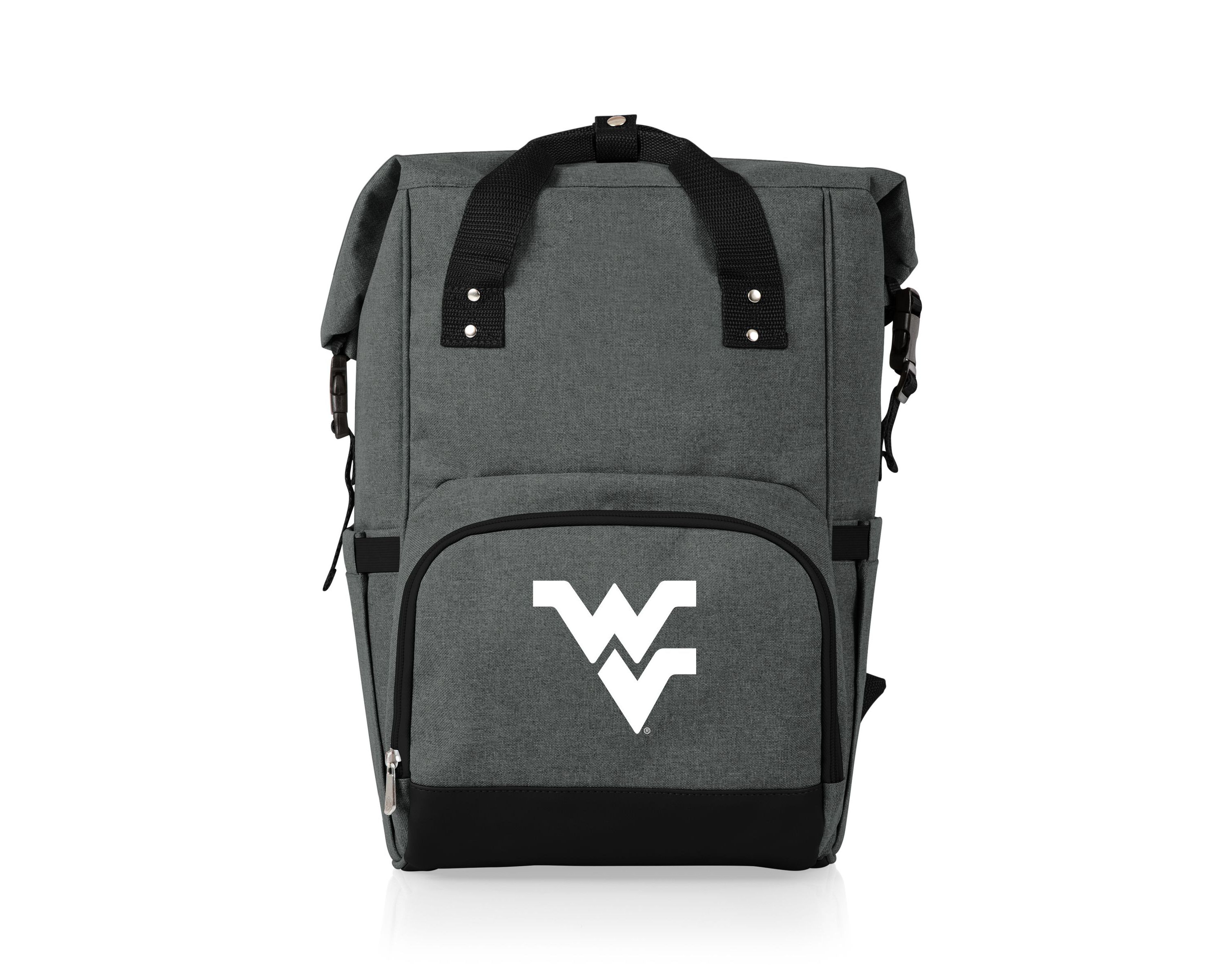 NCAA West Virginia Mountaineers On The Go Roll Top Cooler Backpack