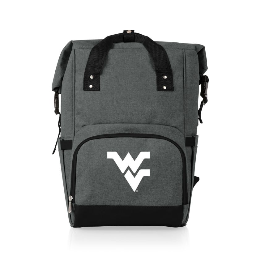 NCAA West Virginia Mountaineers On The Go Roll Top Cooler Backpack