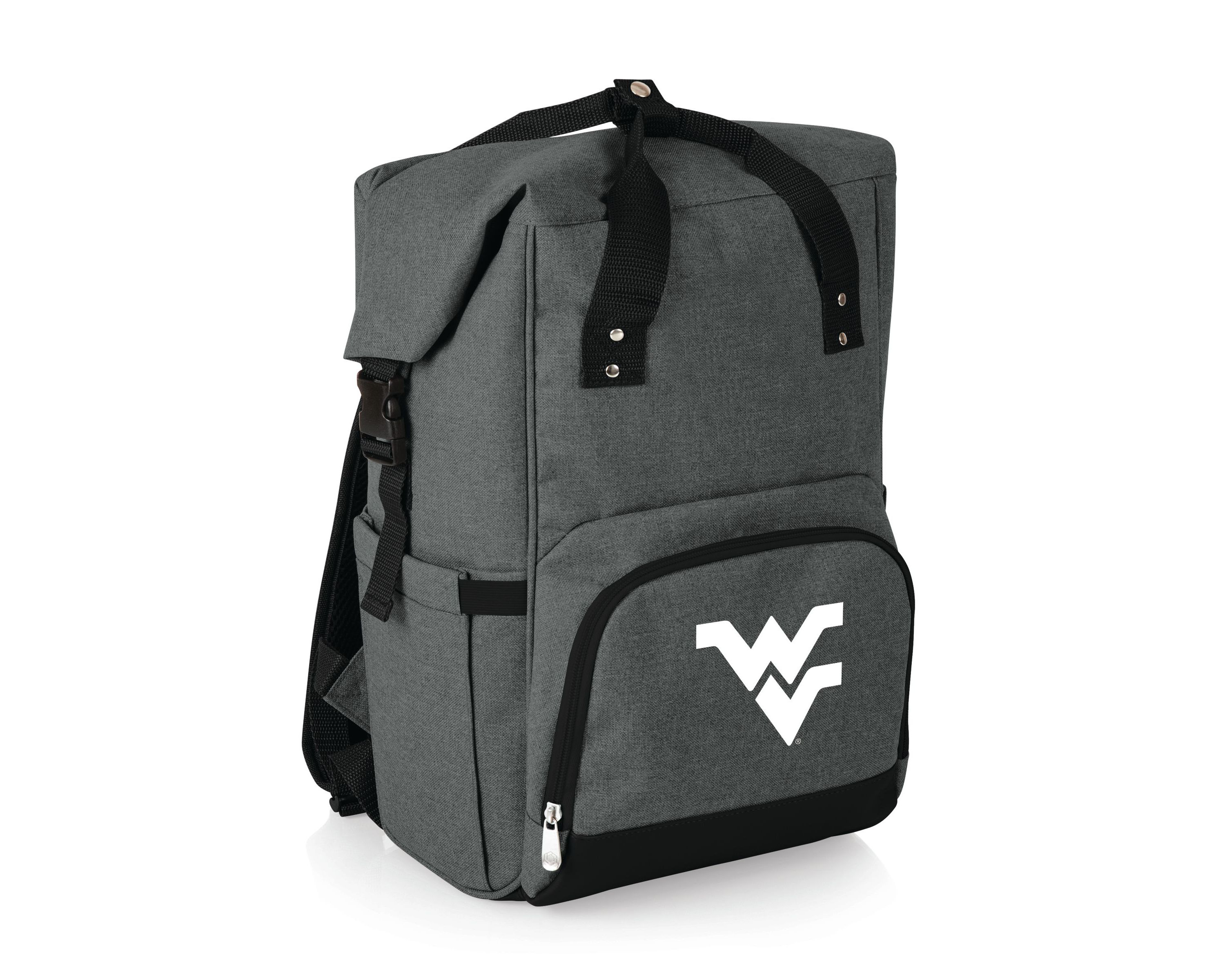 NCAA West Virginia Mountaineers On The Go Roll Top Cooler Backpack