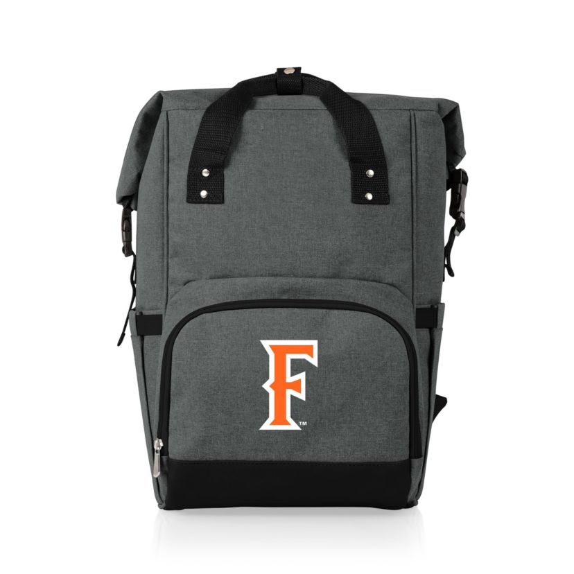 NCAA Cal State Fullerton Titans On The Go Roll Top Cooler Backpack