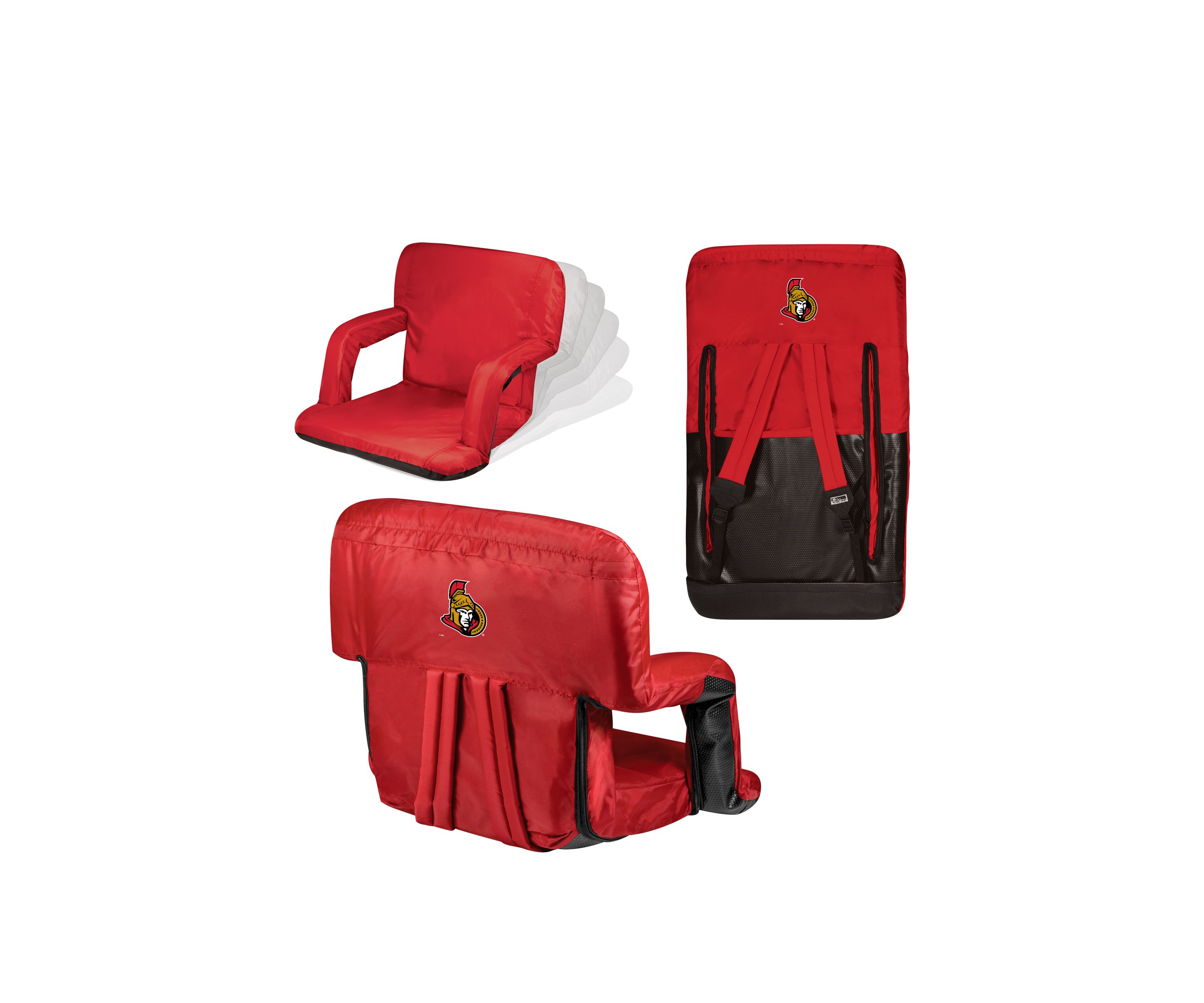 NHL Ottawa Senators Ventura Portable Reclining Stadium Seat