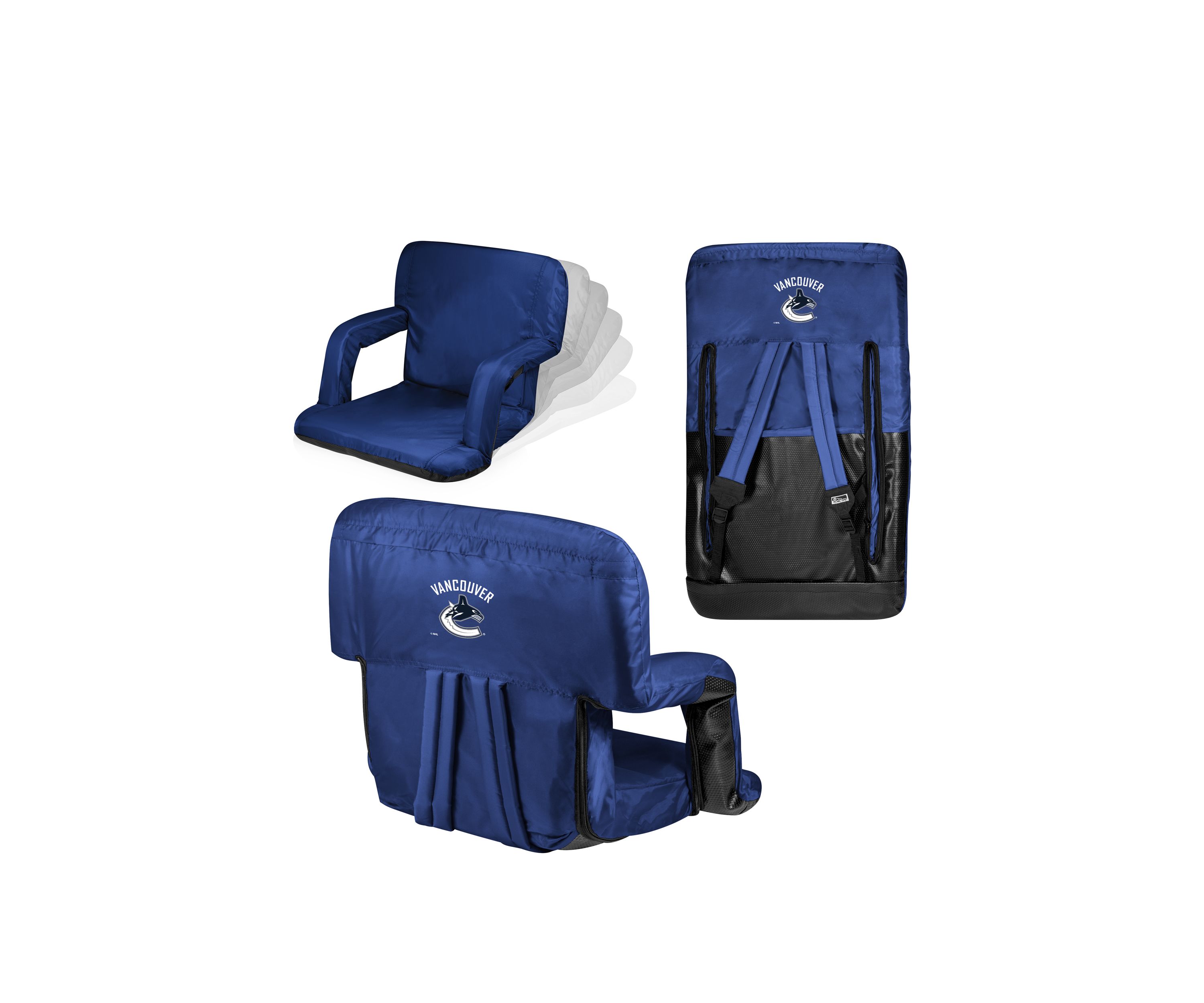 NHL Vancouver Canucks Ventura Portable Reclining Stadium Seat