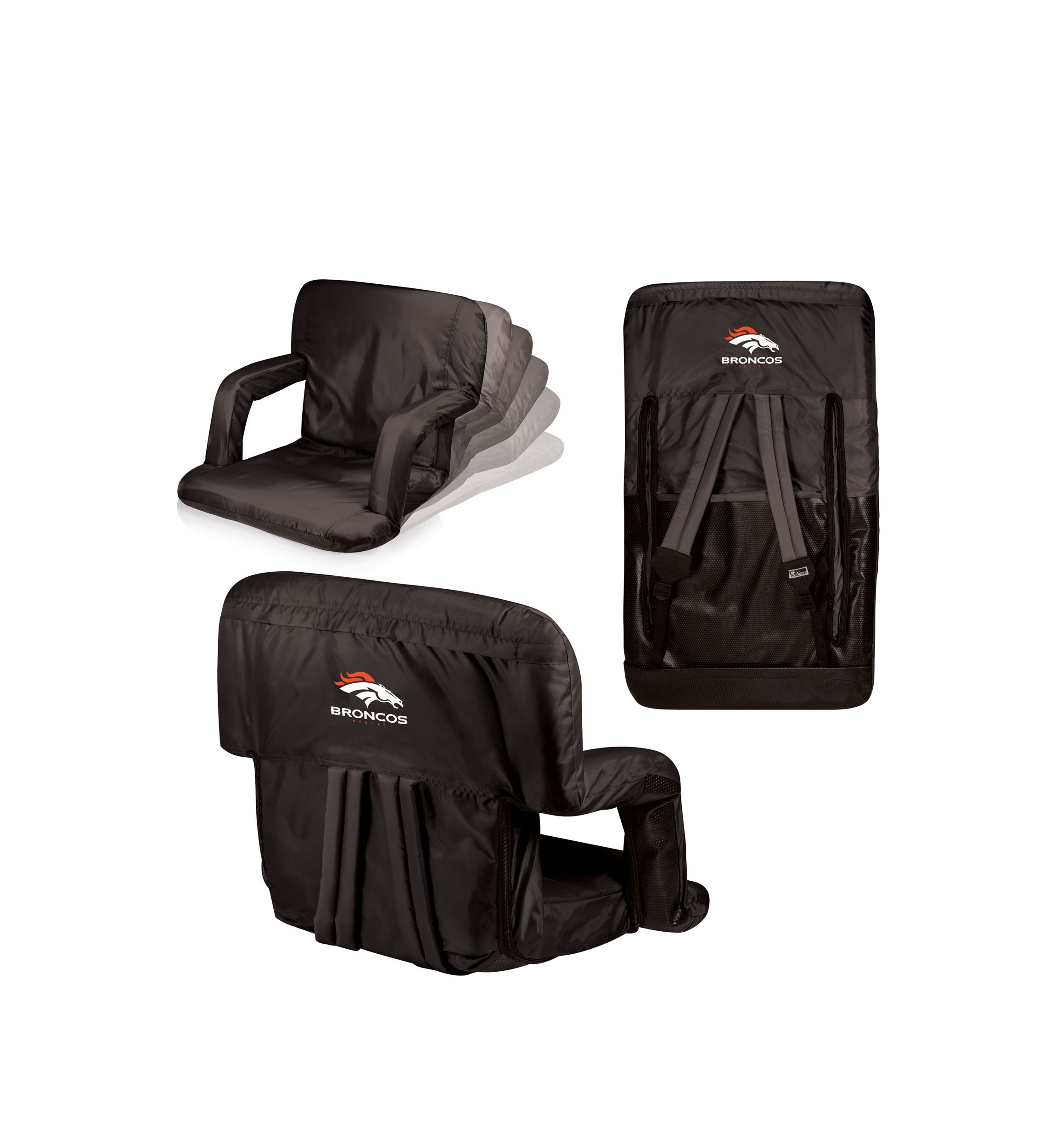 NFL Denver Broncos Ventura Portable Reclining Stadium Seat