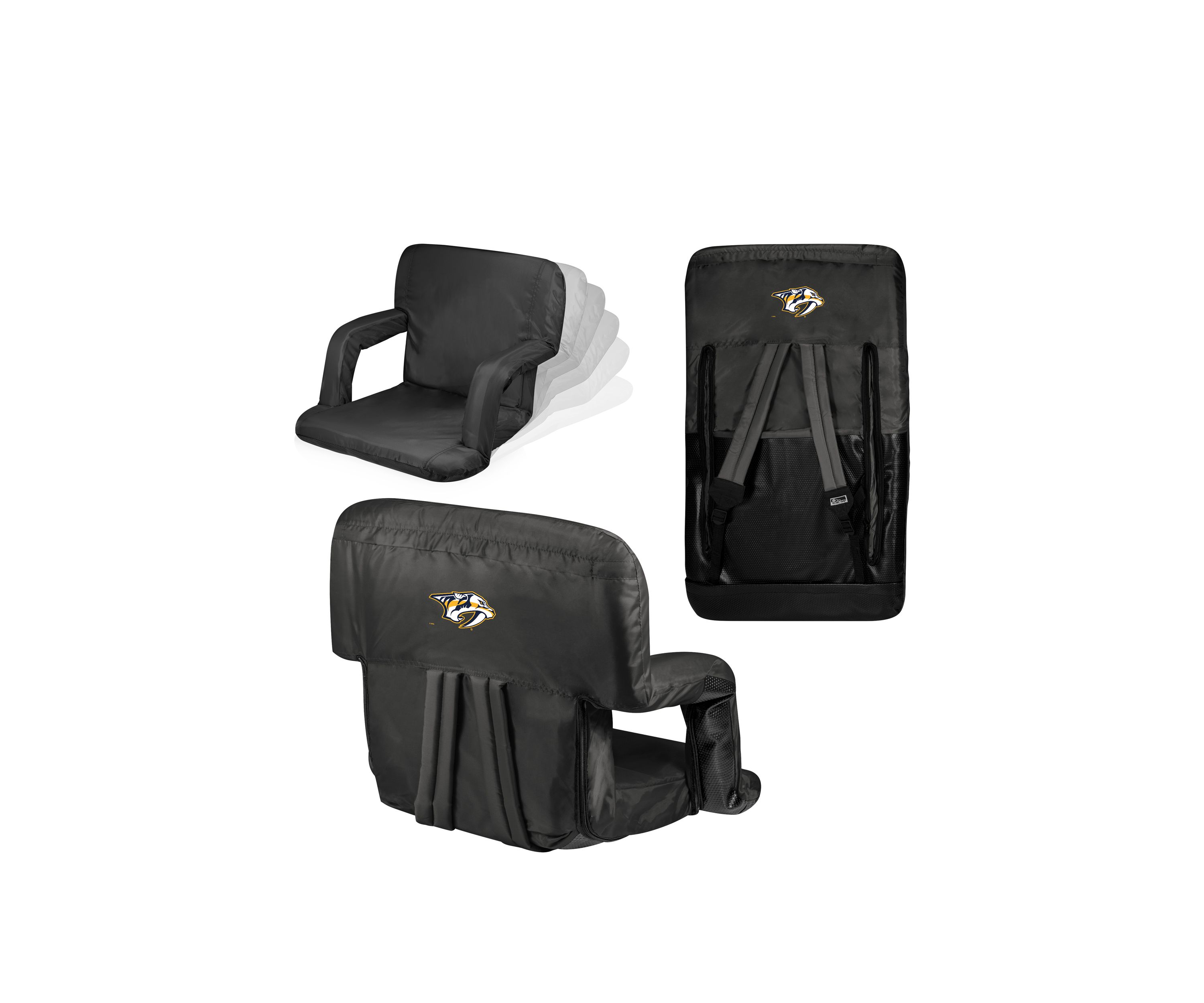 NHL Nashville Predators Ventura Portable Reclining Stadium Seat