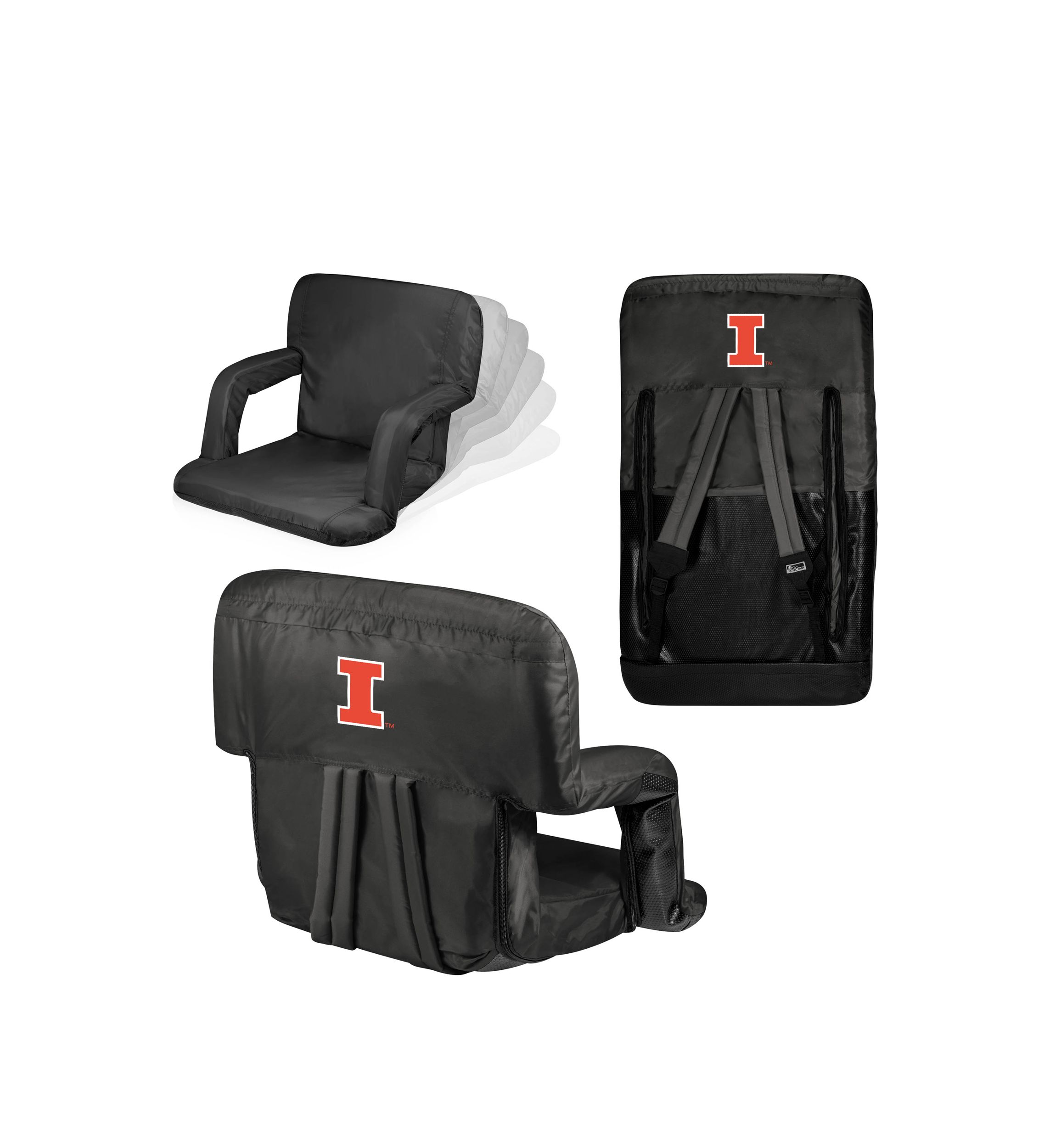  NCAA Illinois Fighting Illini Ventura Portable Reclining Stadium Seat