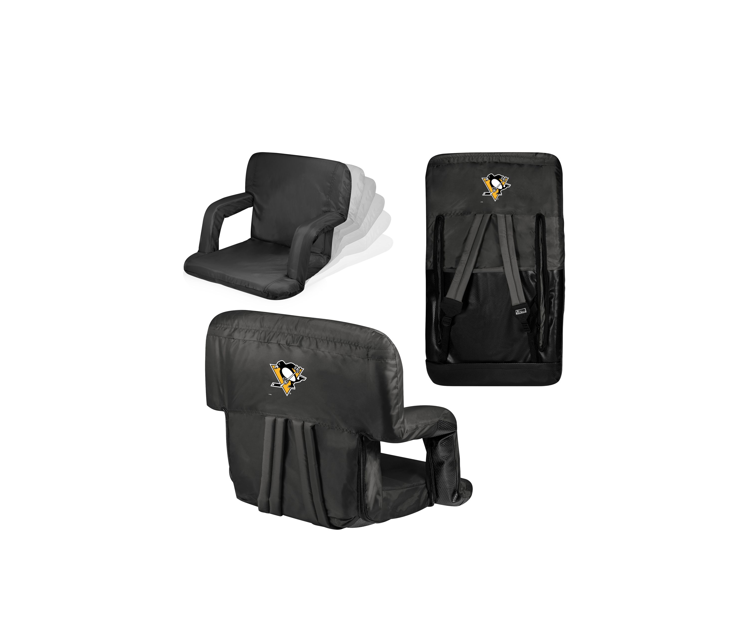 NHL Pittsburgh Penguins Ventura Portable Reclining Stadium Seat