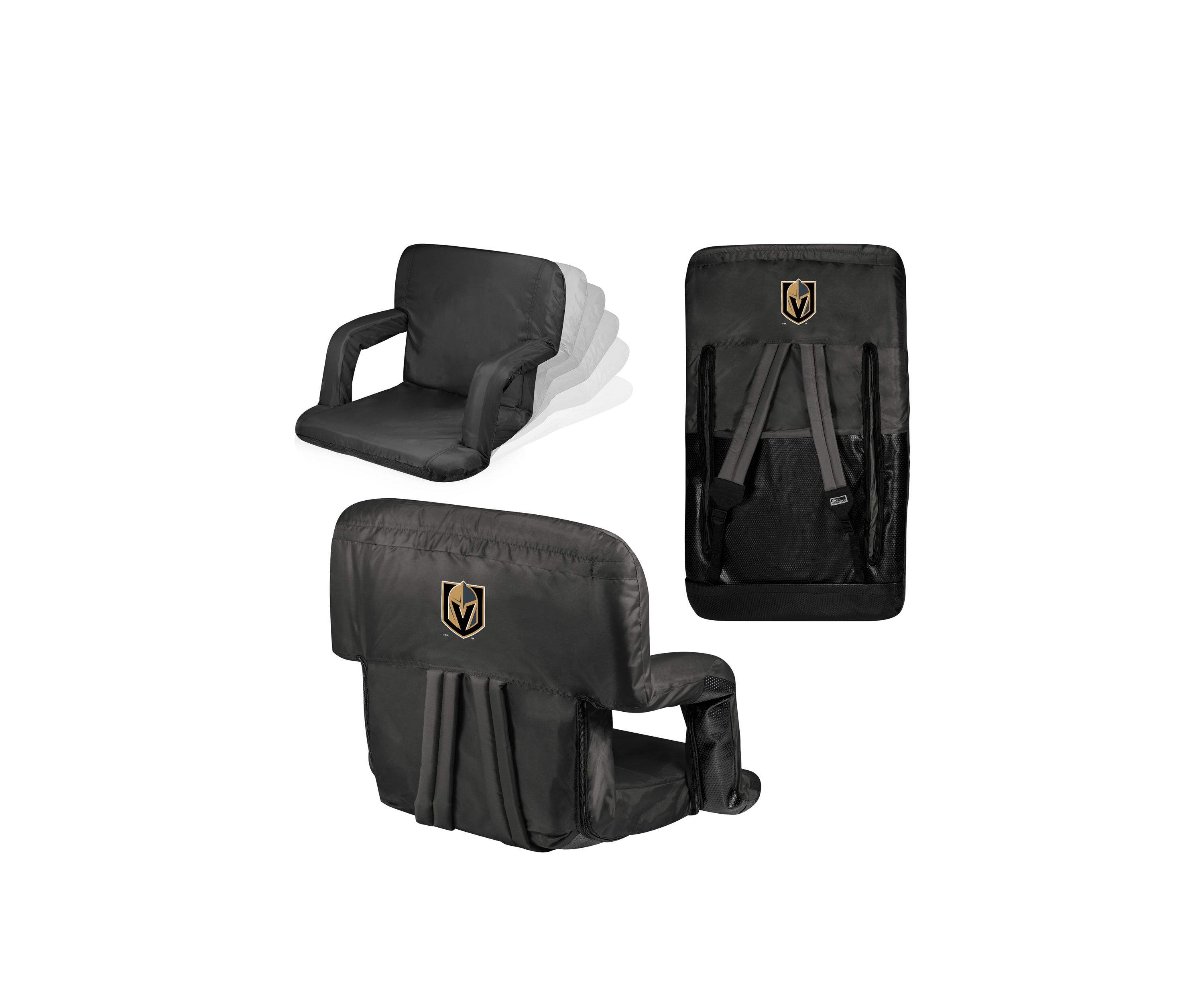 NHL Vegas Golden Knights Ventura Portable Reclining Stadium Seat