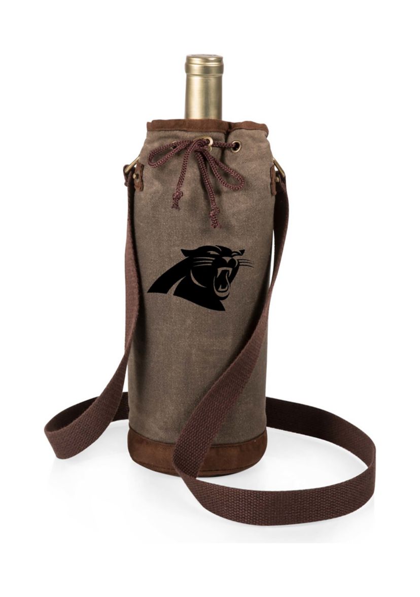 NFL Carolina Panthers Waxed Canvas Wine Tote